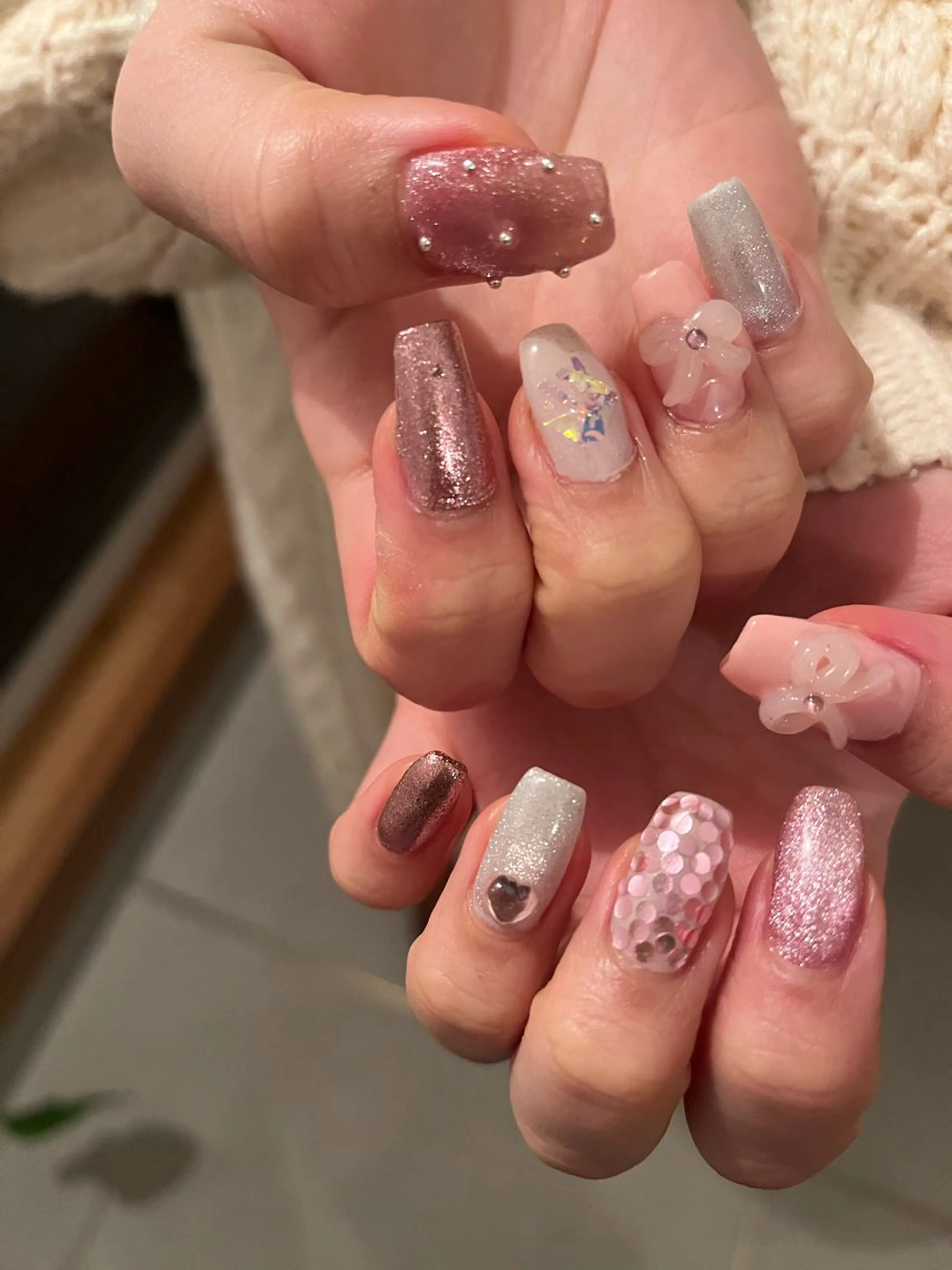 ネイル ロングネイル K Aのネイルデザイン