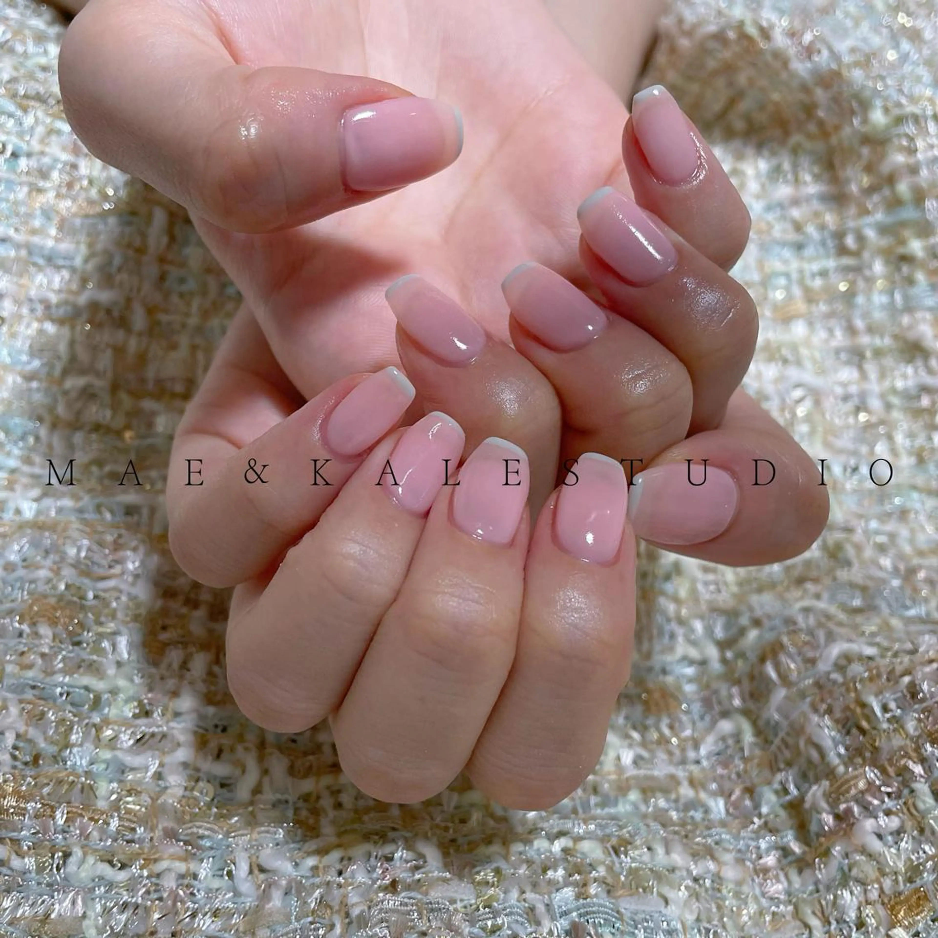 ネイル フレンチネイル MAE&KALE STUDIOのマツエク・マツパデザイン