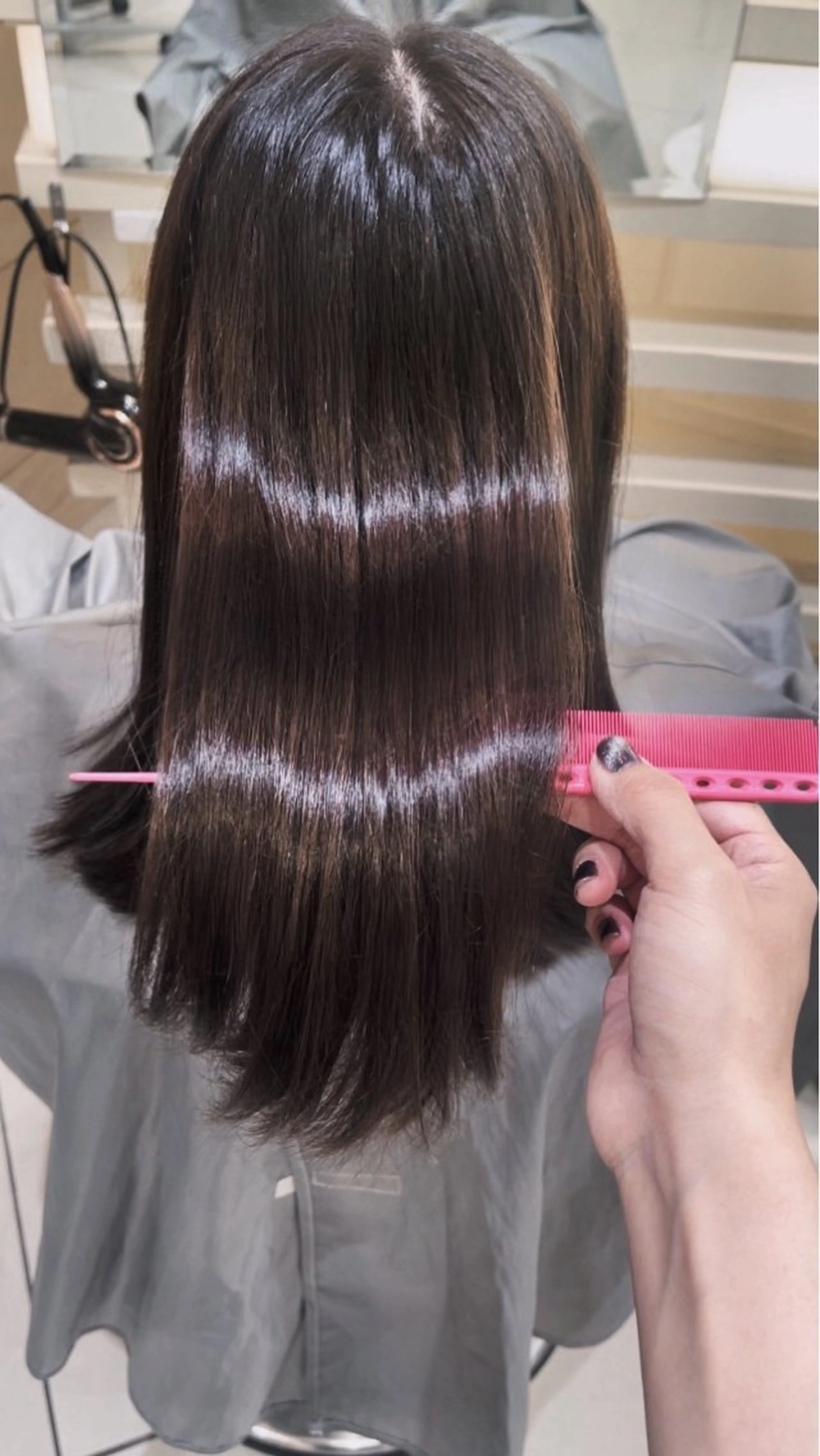 ロング 💖大人韓国ヘア💖 韓国艶カラー【銀座】のヘアスタイル