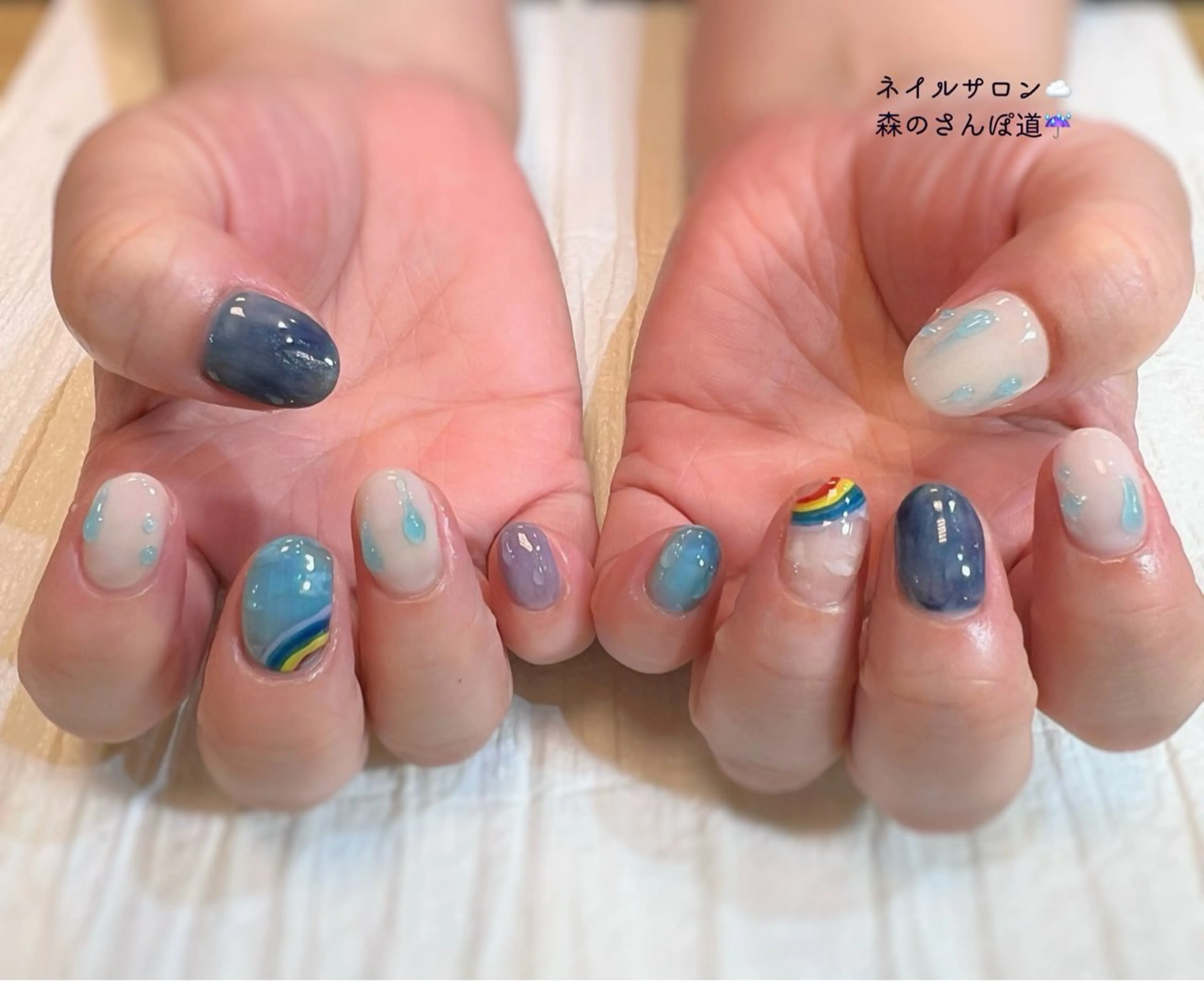 ネイル ハンドネイル 森のさんぽ道所属・ショートネイル 森のさんぽ道のネイルデザイン