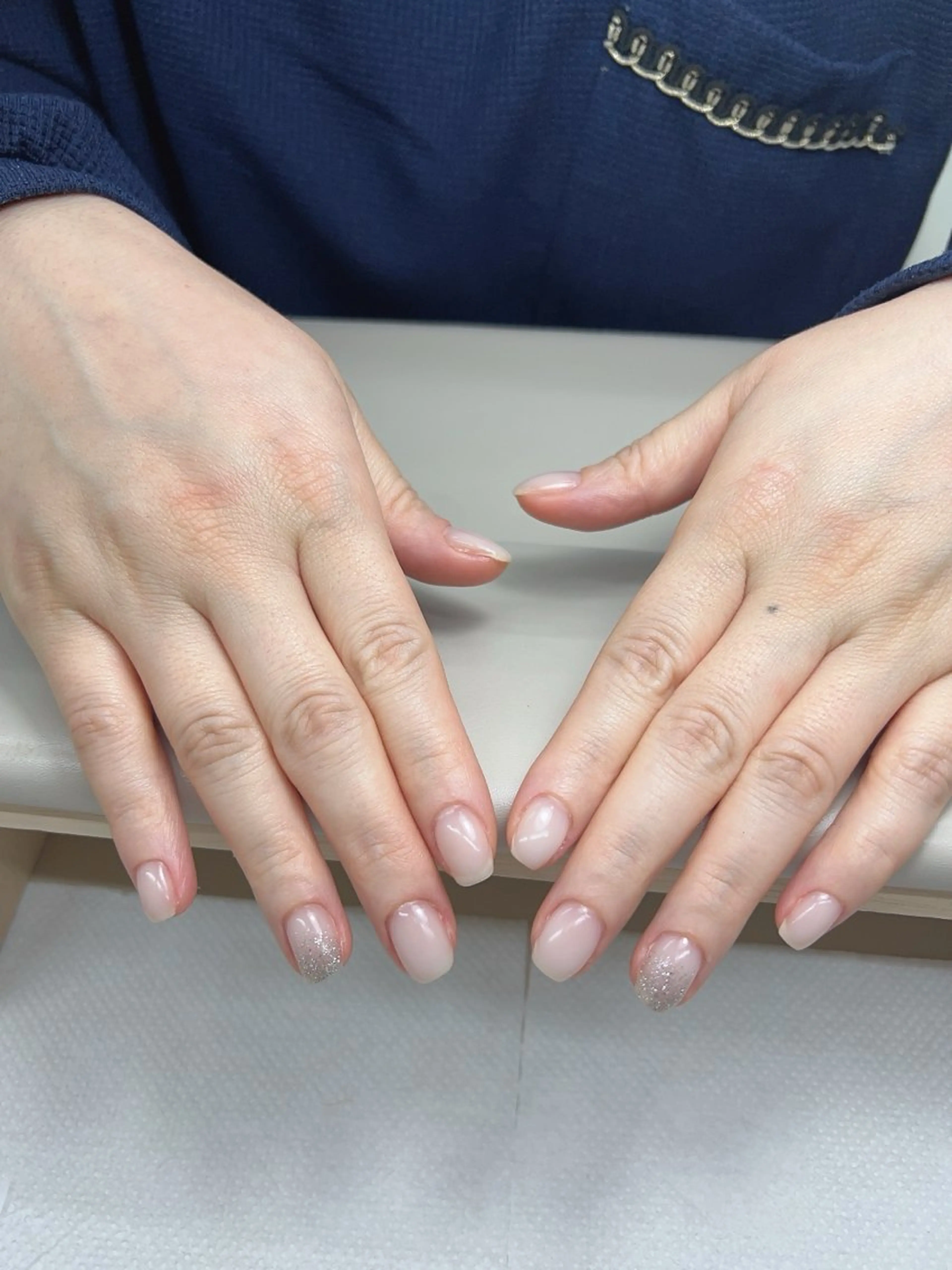 練習モデル 💜ジェルオフ無料★ワンカラ/ラメグラ★500色以上❤️💜💖💖2色選べるの写真