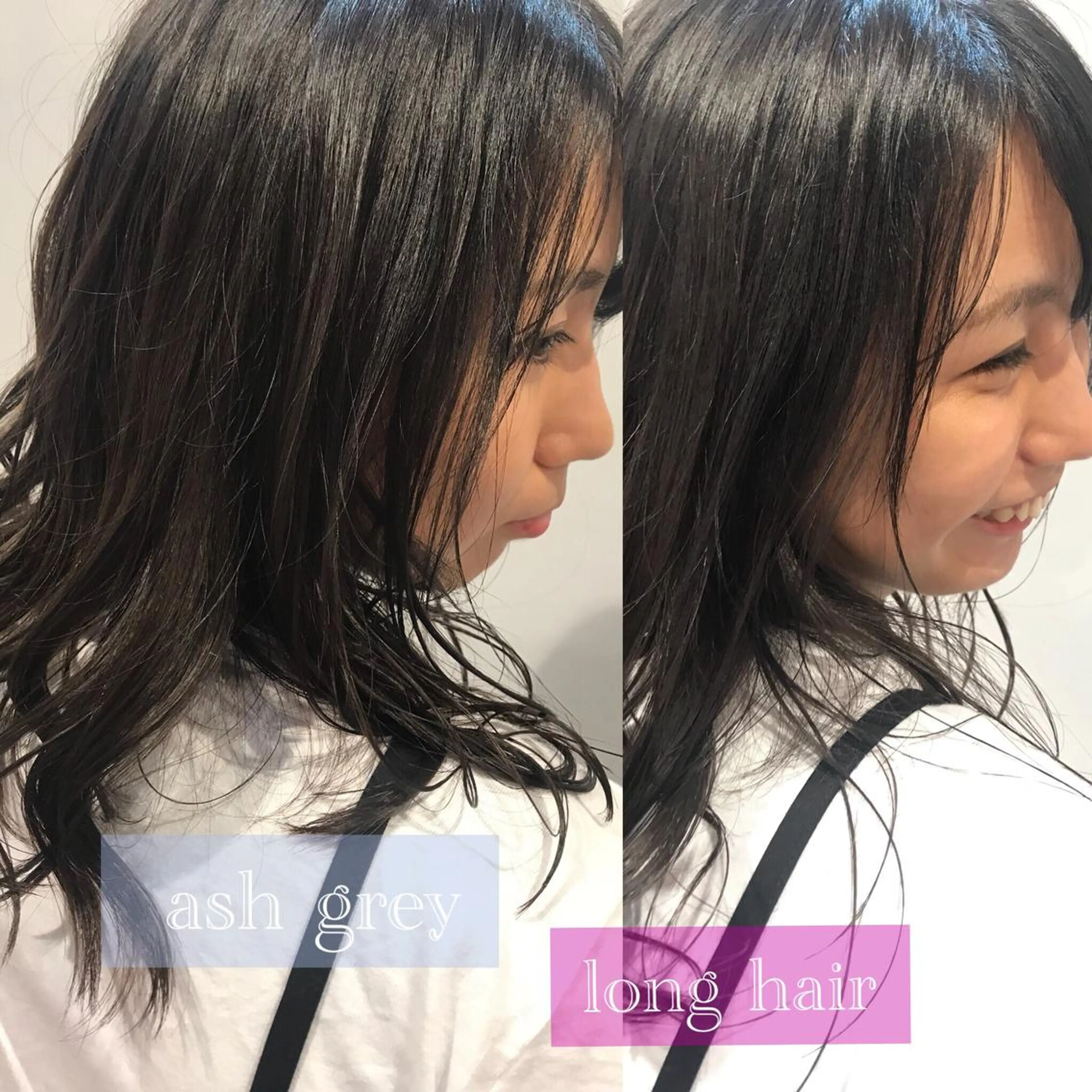 ロング カラー 舟橋 りんかのヘアスタイル