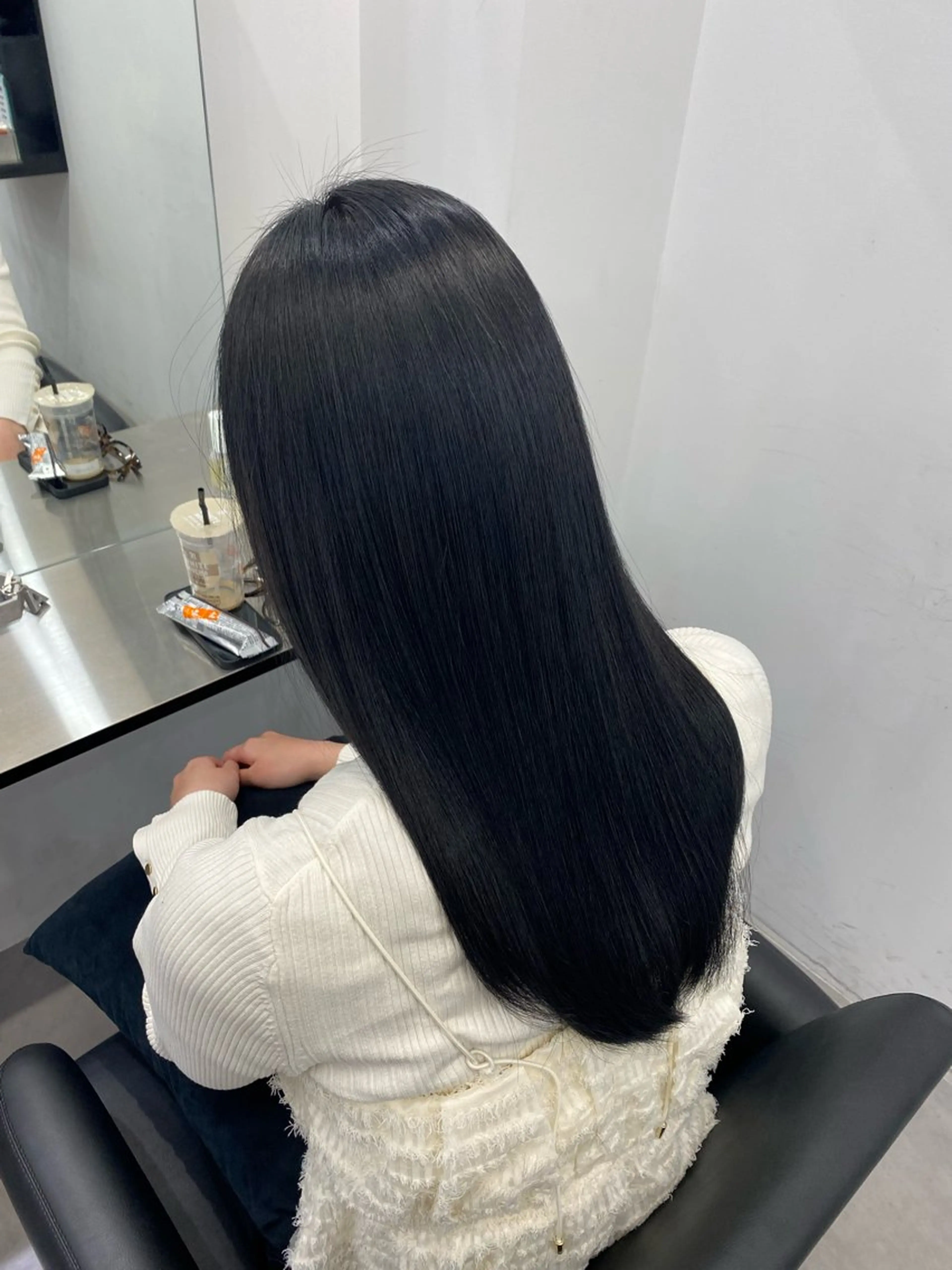 ロング カット 縮毛矯正 艶髪/縮毛矯正/ Core mikuaのヘアスタイル