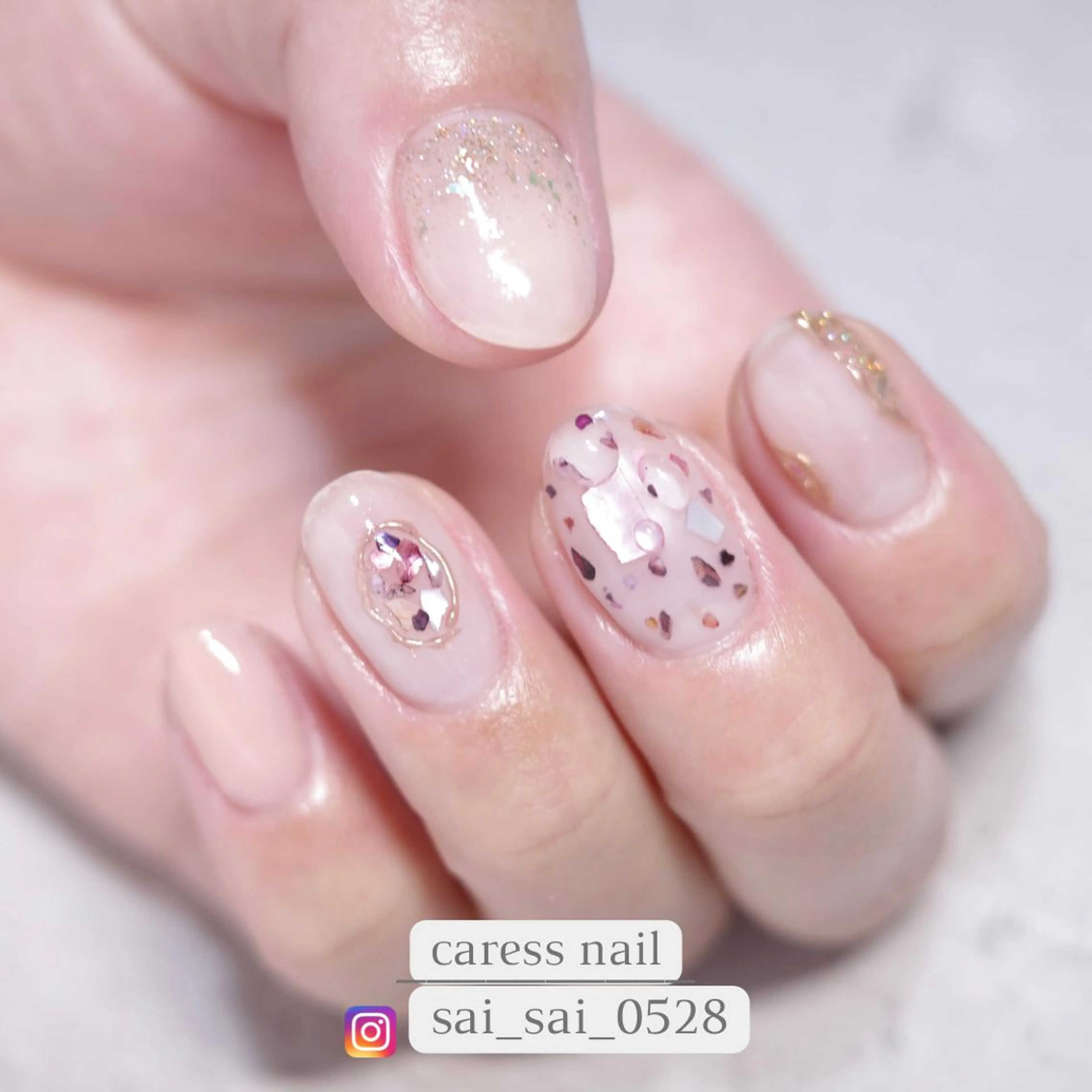 ネイル ハンドネイル caress nail カレスネイル 代々木上原所属・カレスネイル さいのネイルデザイン