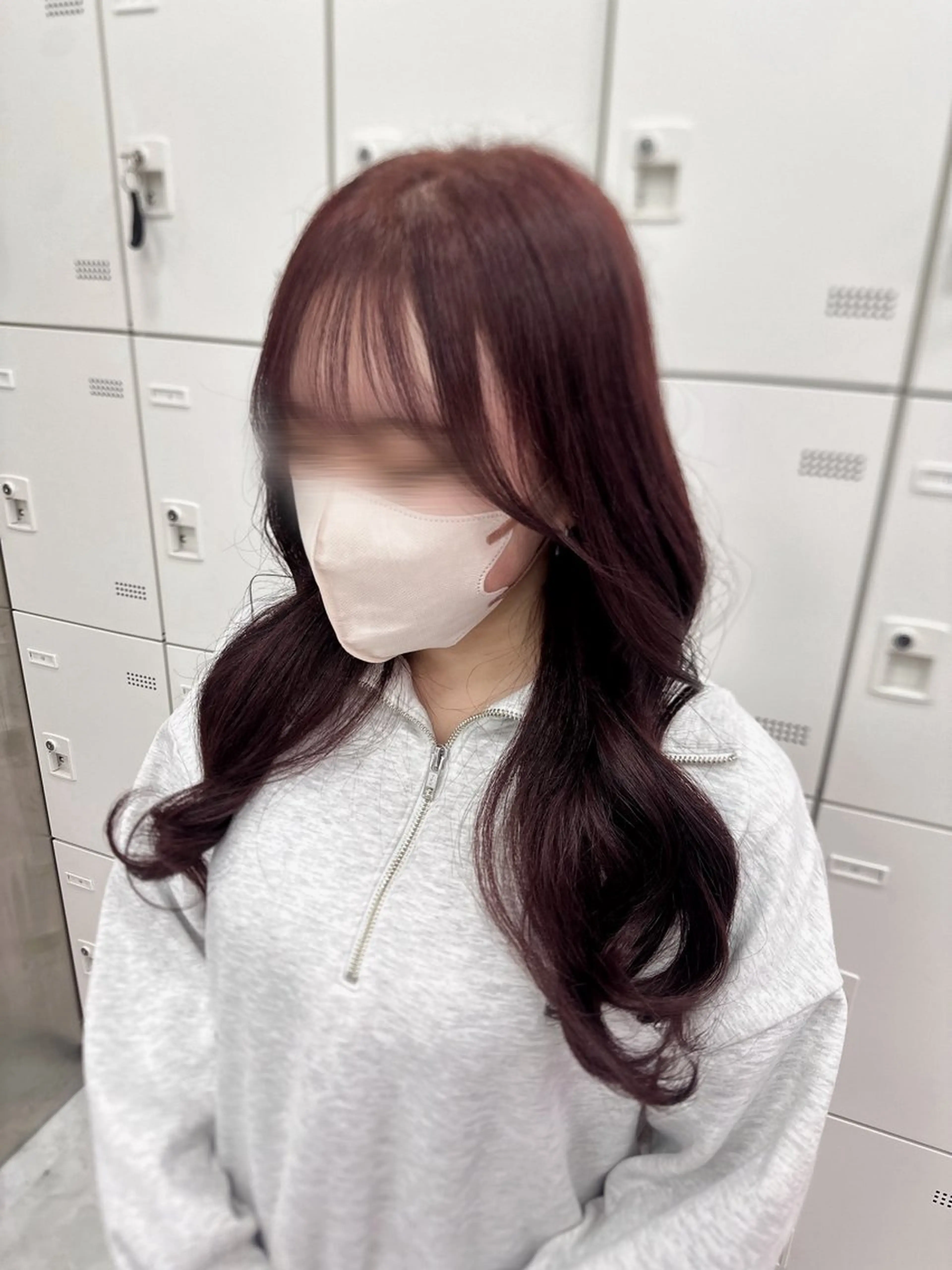 ロング カラー パーマ ヘアアレンジ メンズ キッズ ♥️韓国ヘア レイヤー♥️ゆりのヘアスタイル