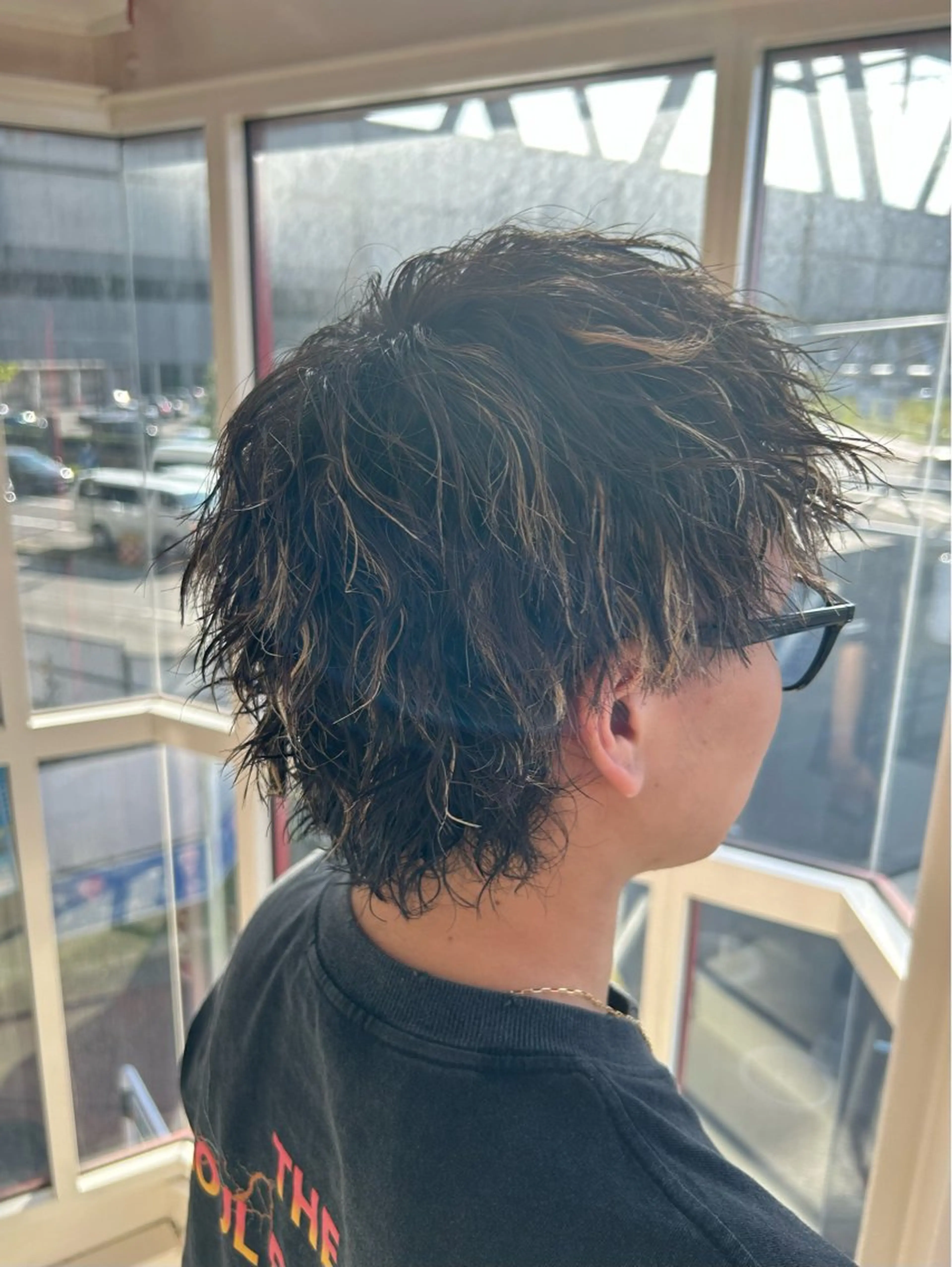 カラー パーマ メンズ メンズメッシュ メッシュ カット ヘアカラー パーマ yori所属・メンズパーマ/メンズ カット/たばたよしきのヘアスタイル