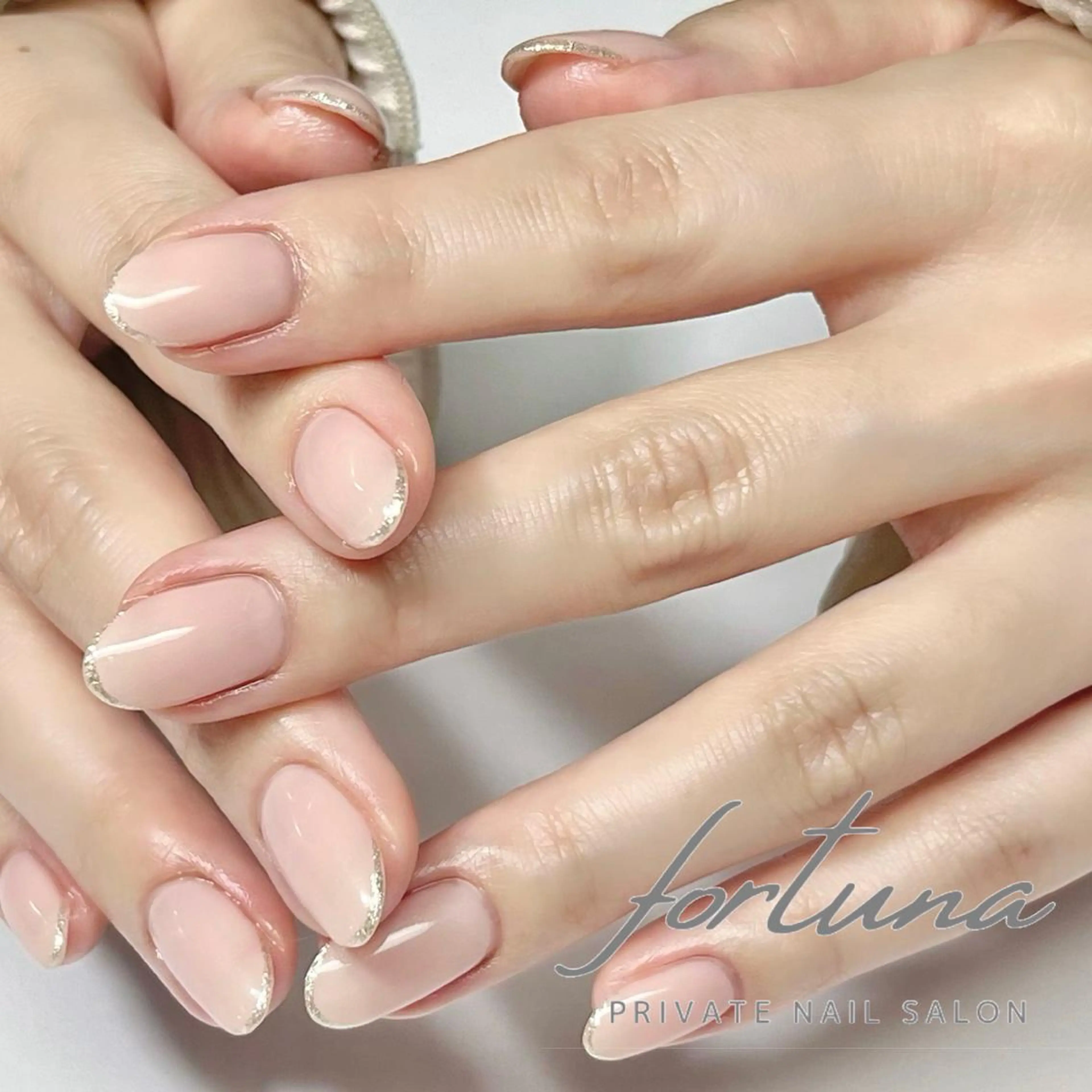 ネイル ラメ(グリッター) オフィスネイル ワンカラーネイル シンプルネイル fortuna 武藤裕美のネイルデザイン