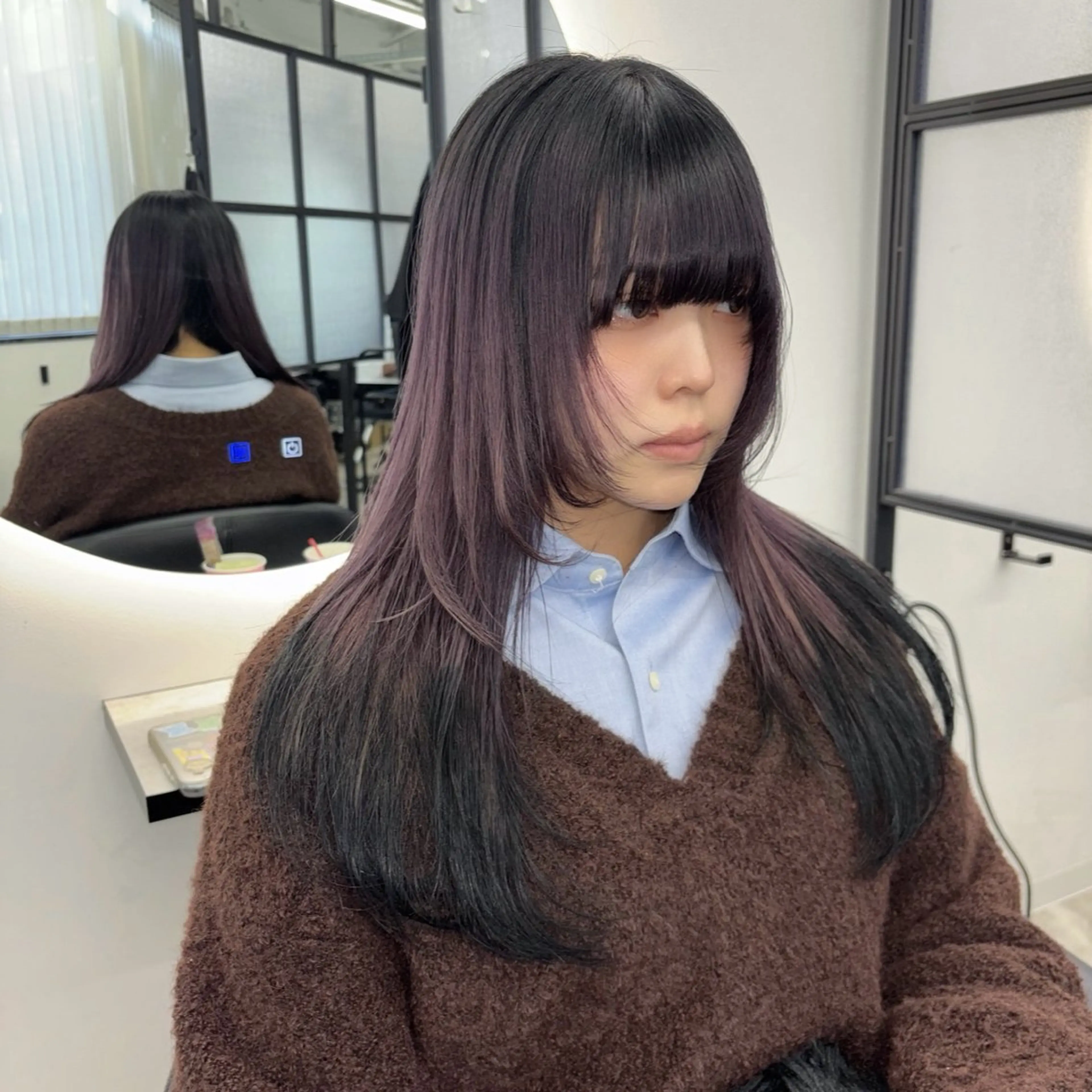 ロング カラー ヘアカラー Ren. 🦋デザインカラーのヘアスタイル