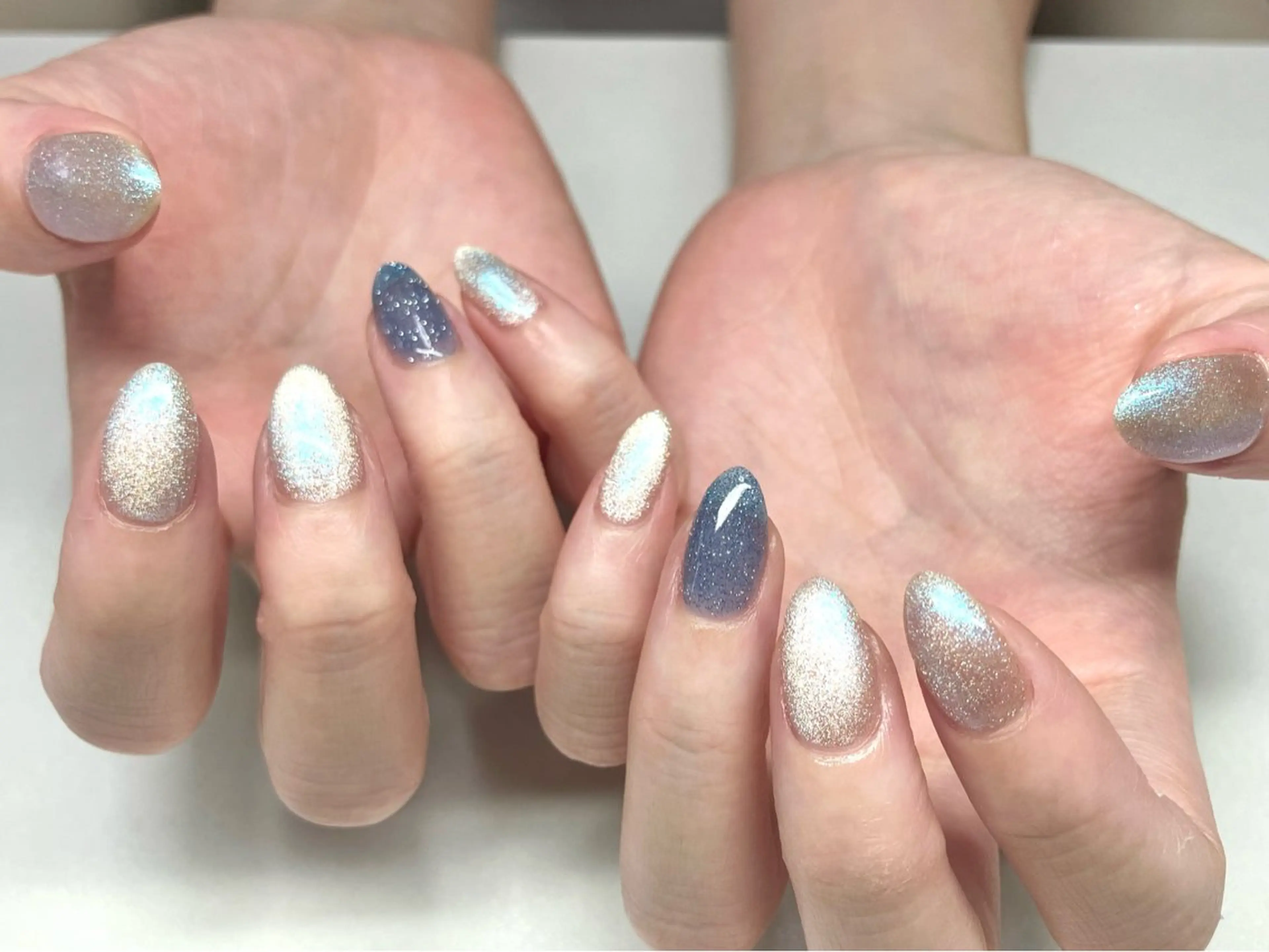 【HAND】オフ込み▼デザインマグネットネイル▼フラッシュネイルの写真