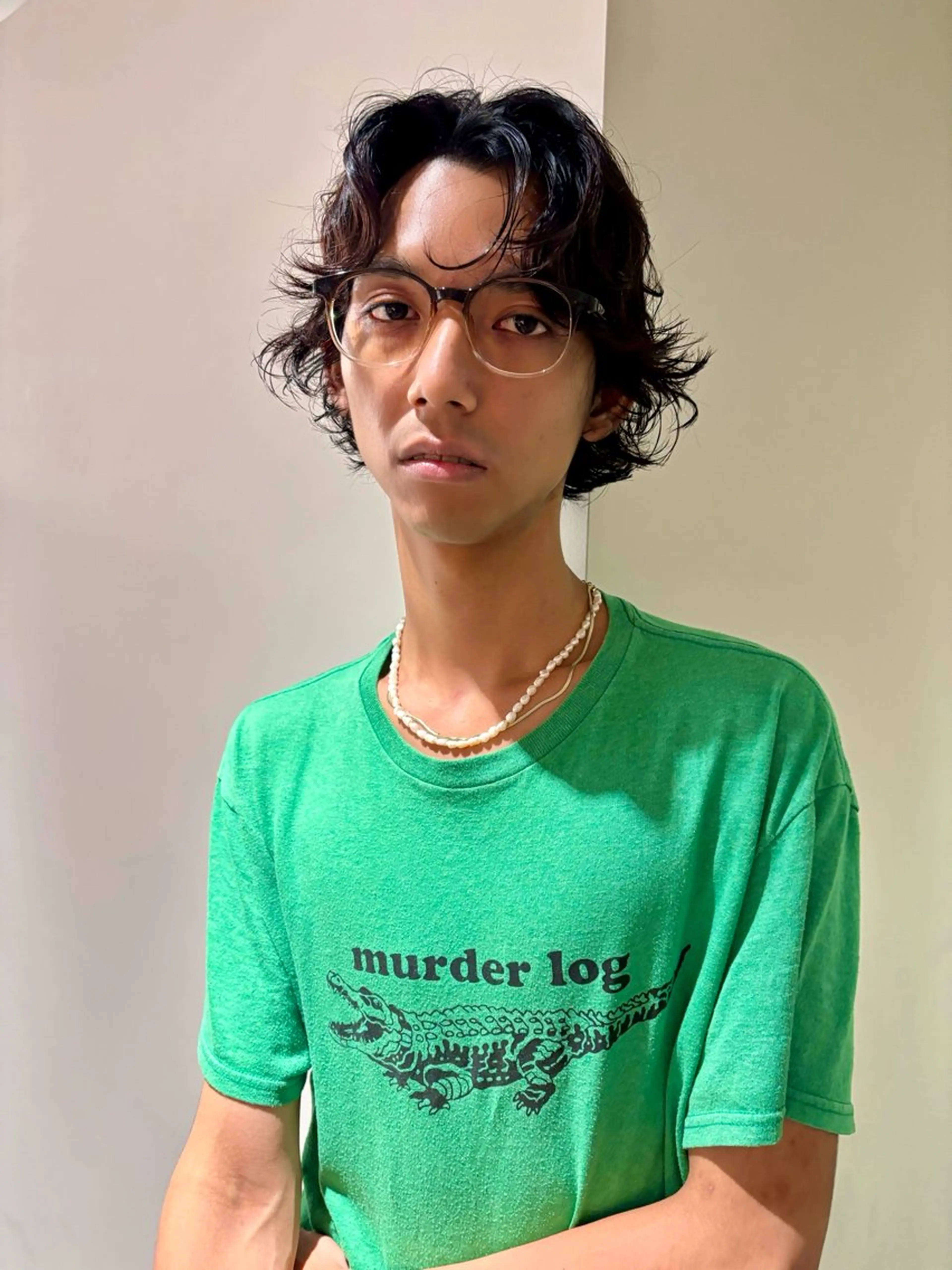 ミディアム パーマ メンズ レイヤーカット/ パーマ/鎌田実奈歩のヘアスタイル