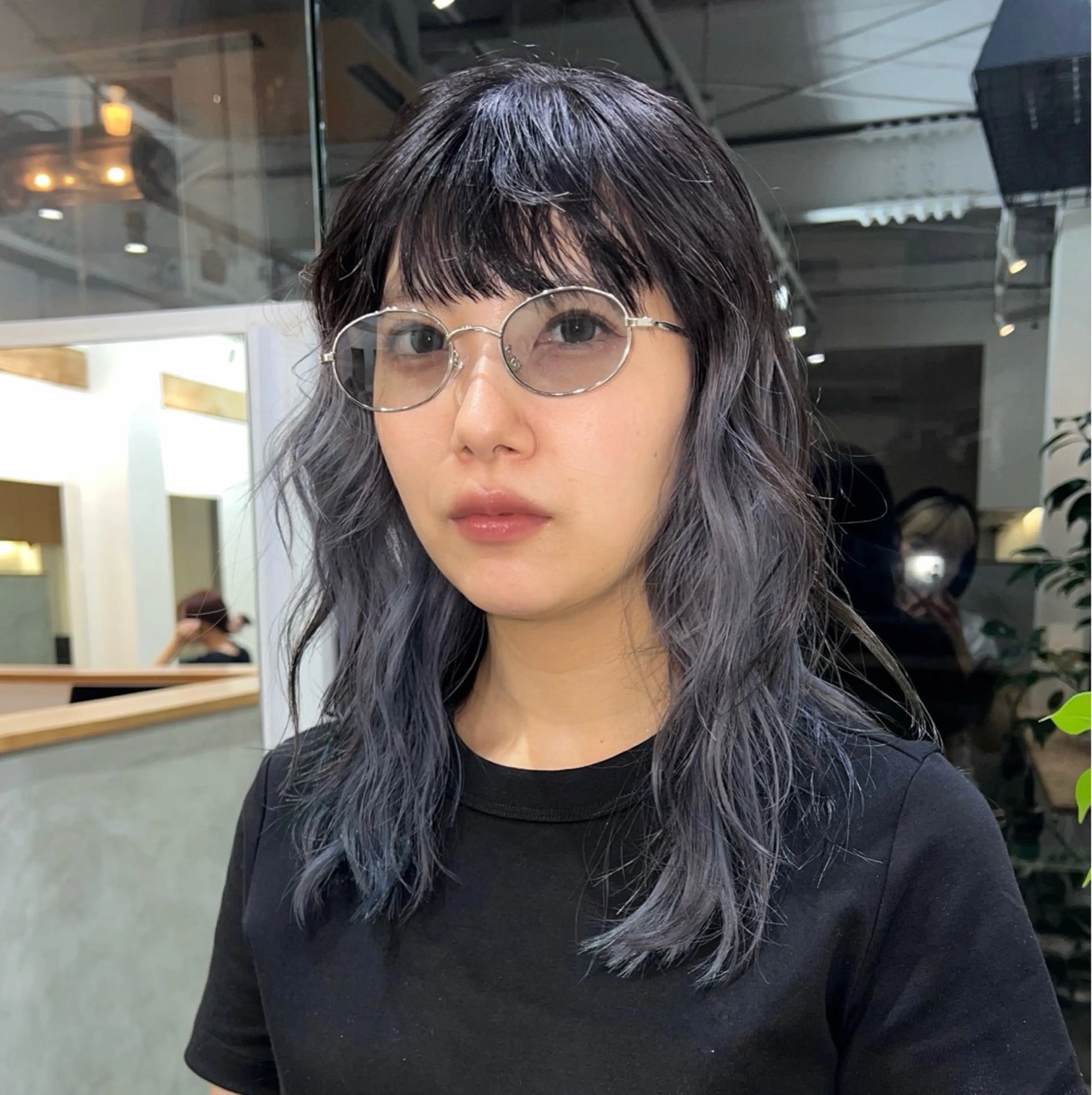 🉐ポイントブリーチ＋カラー（全頭ブリーチも可）の写真