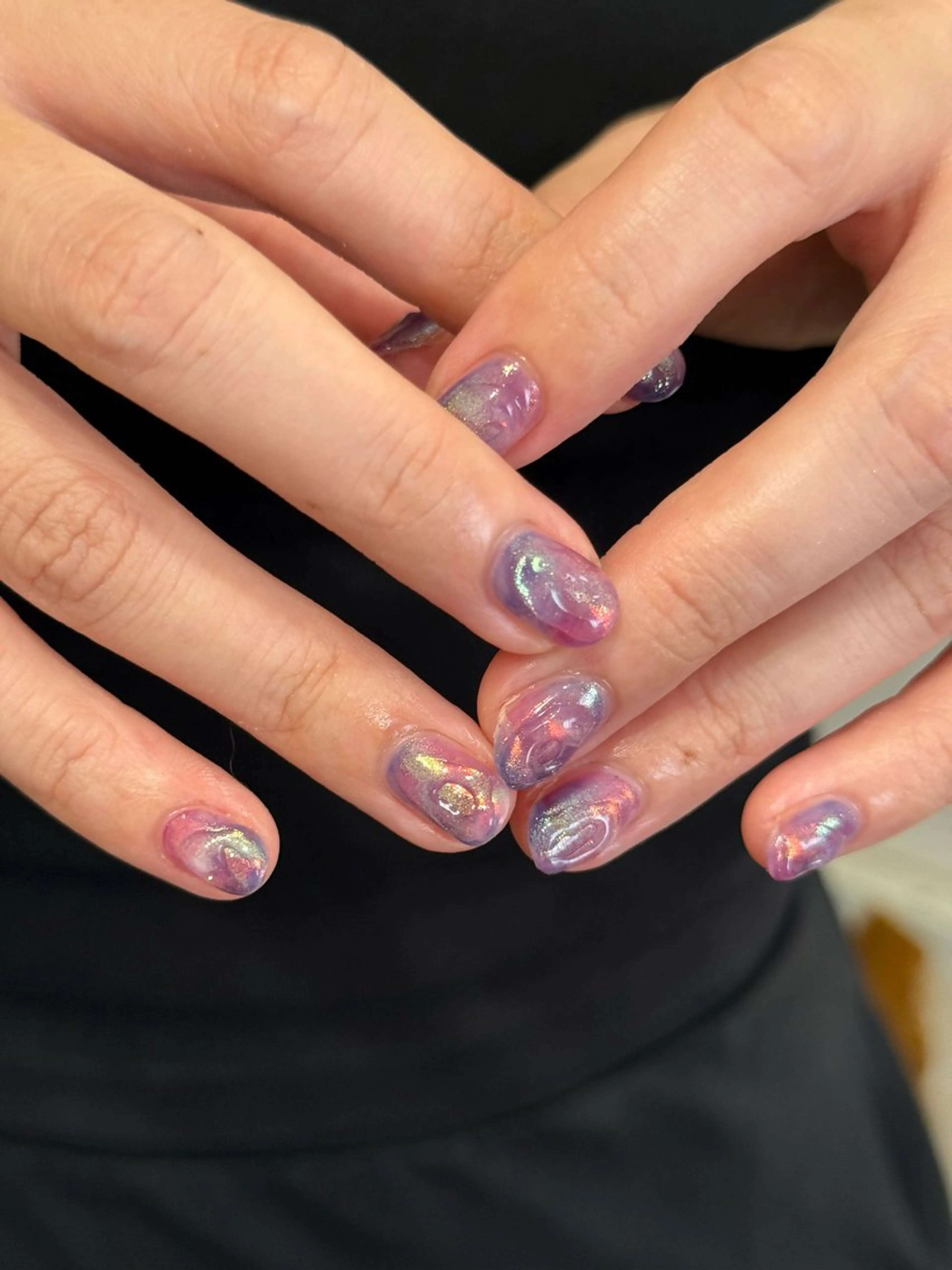 ネイル 氷ネイル・うるうるネイル ハンドネイル フットネイル kiii.__ ✴︎*のネイルデザイン