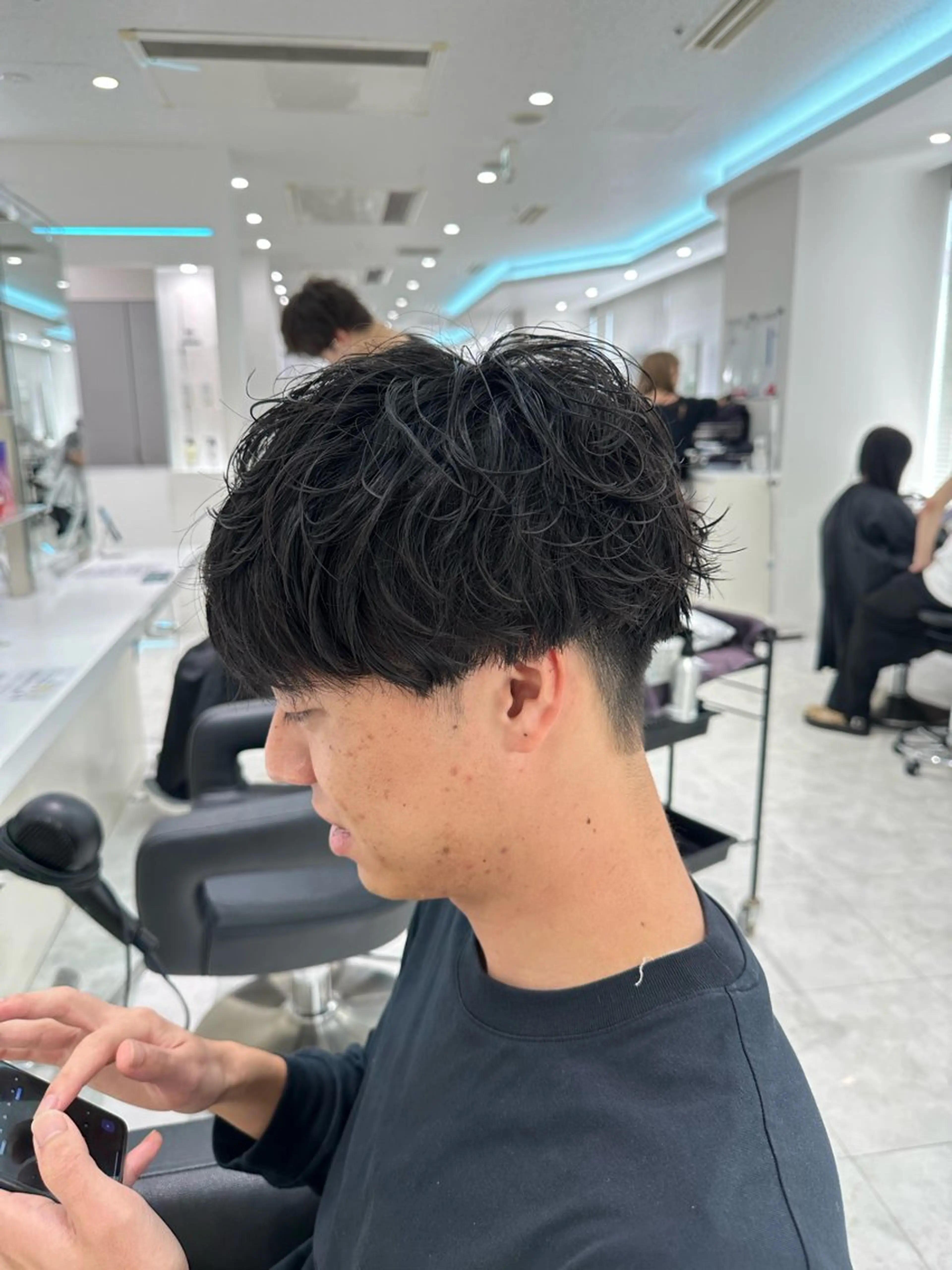 パーマ メンズ カット パーマ 🐺メンズパーマ の達人　あさひ🐺のヘアスタイル