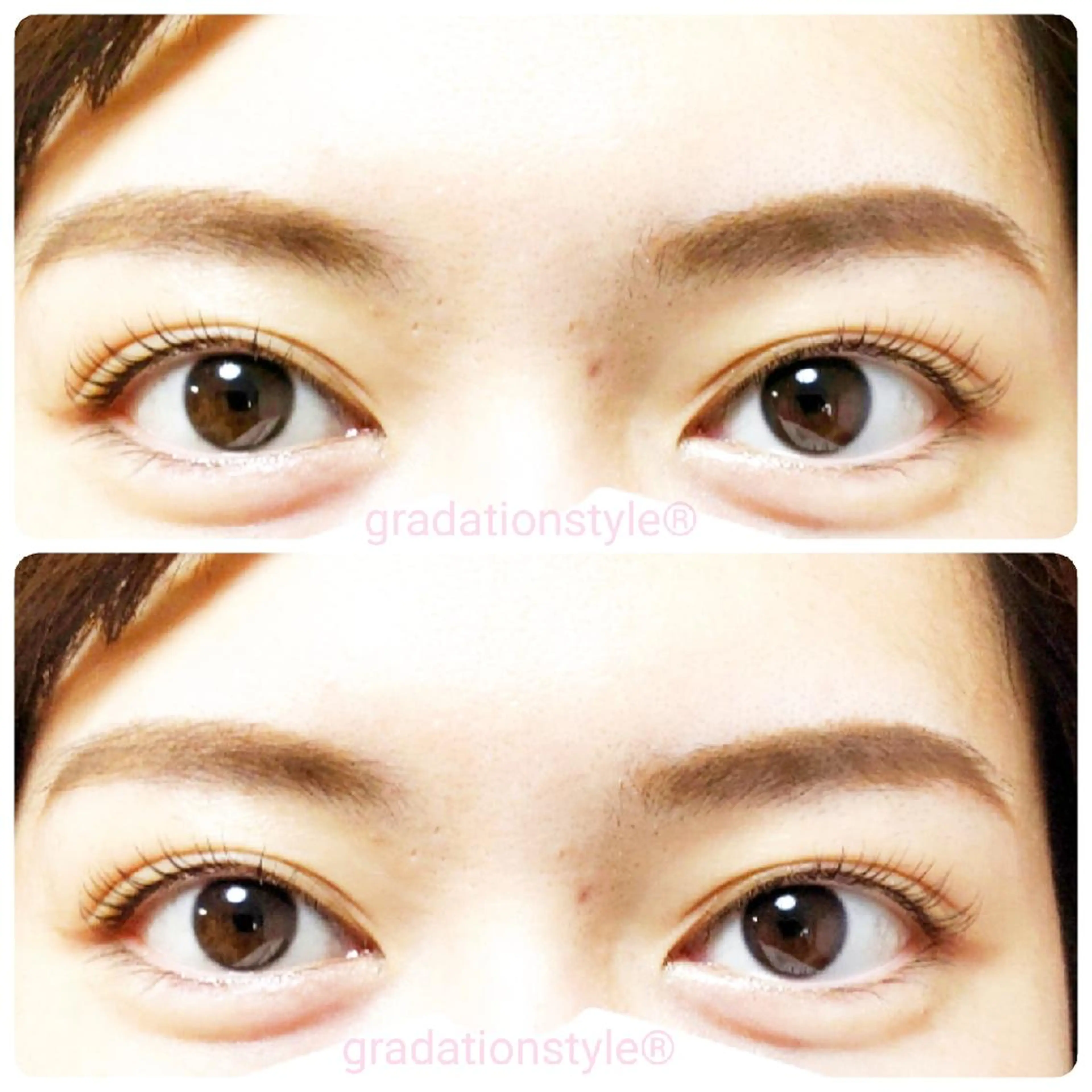 マツエク・マツパ キュート 一重×まつ毛パーマ 🎼グラデーション スタイル札幌♫*⁠✧のマツエク・マツパデザイン