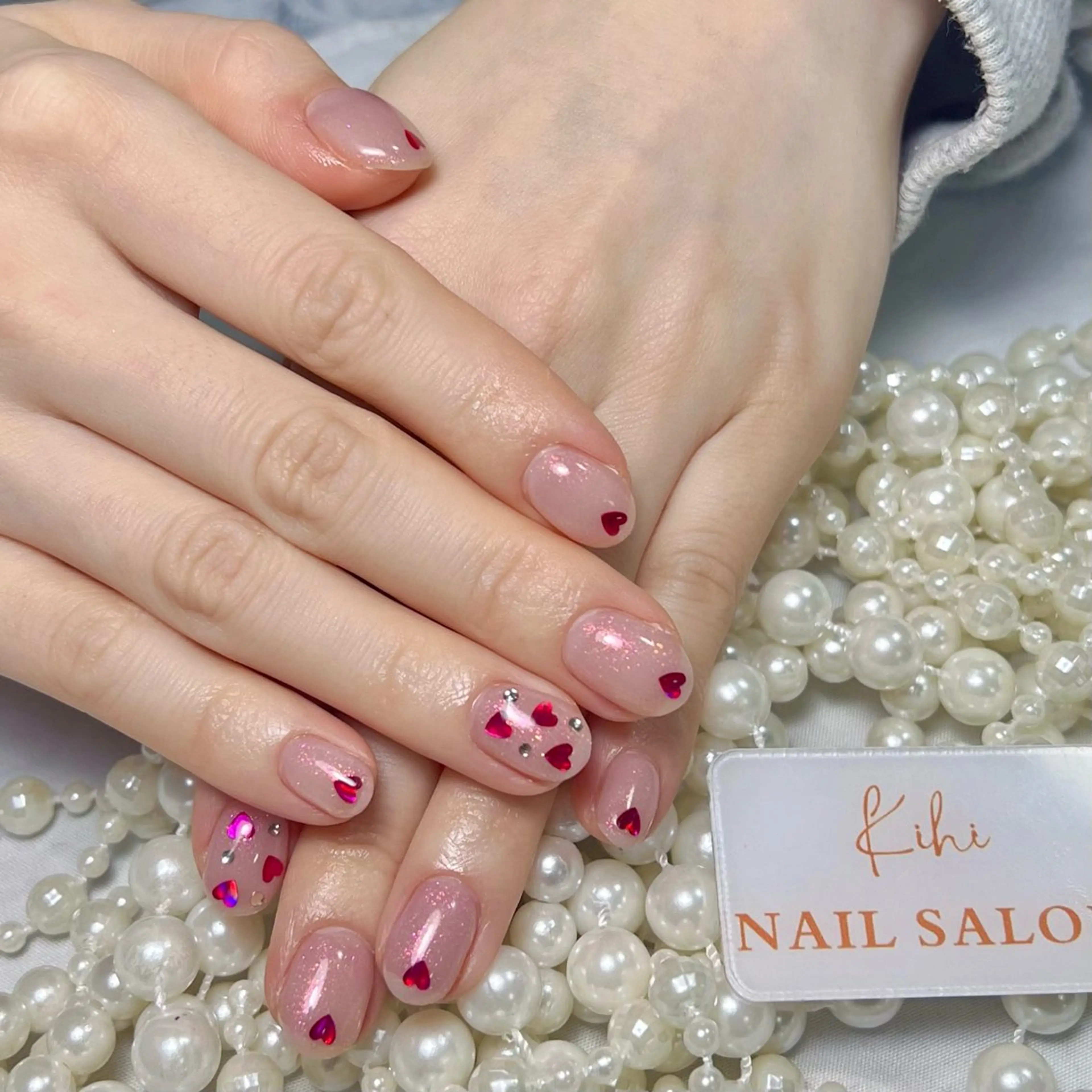 ネイル アートネイル フレンチネイル ジェルネイル グラデーション 韓国ネイル 村中 ハナのネイルデザイン