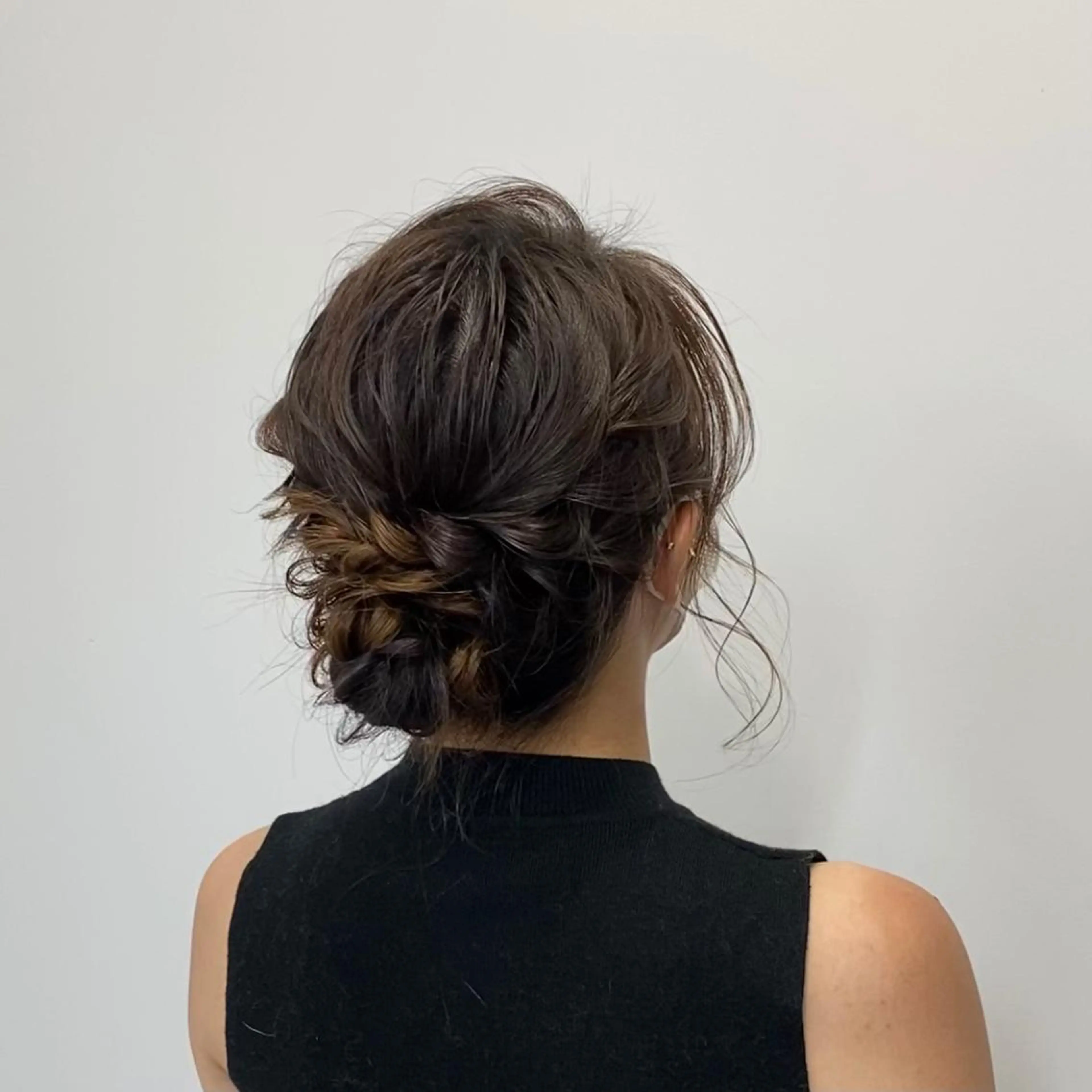 セミロング ヘアアレンジ 透明感ワンカラー梅田 ダブルカラー/川上のヘアスタイル