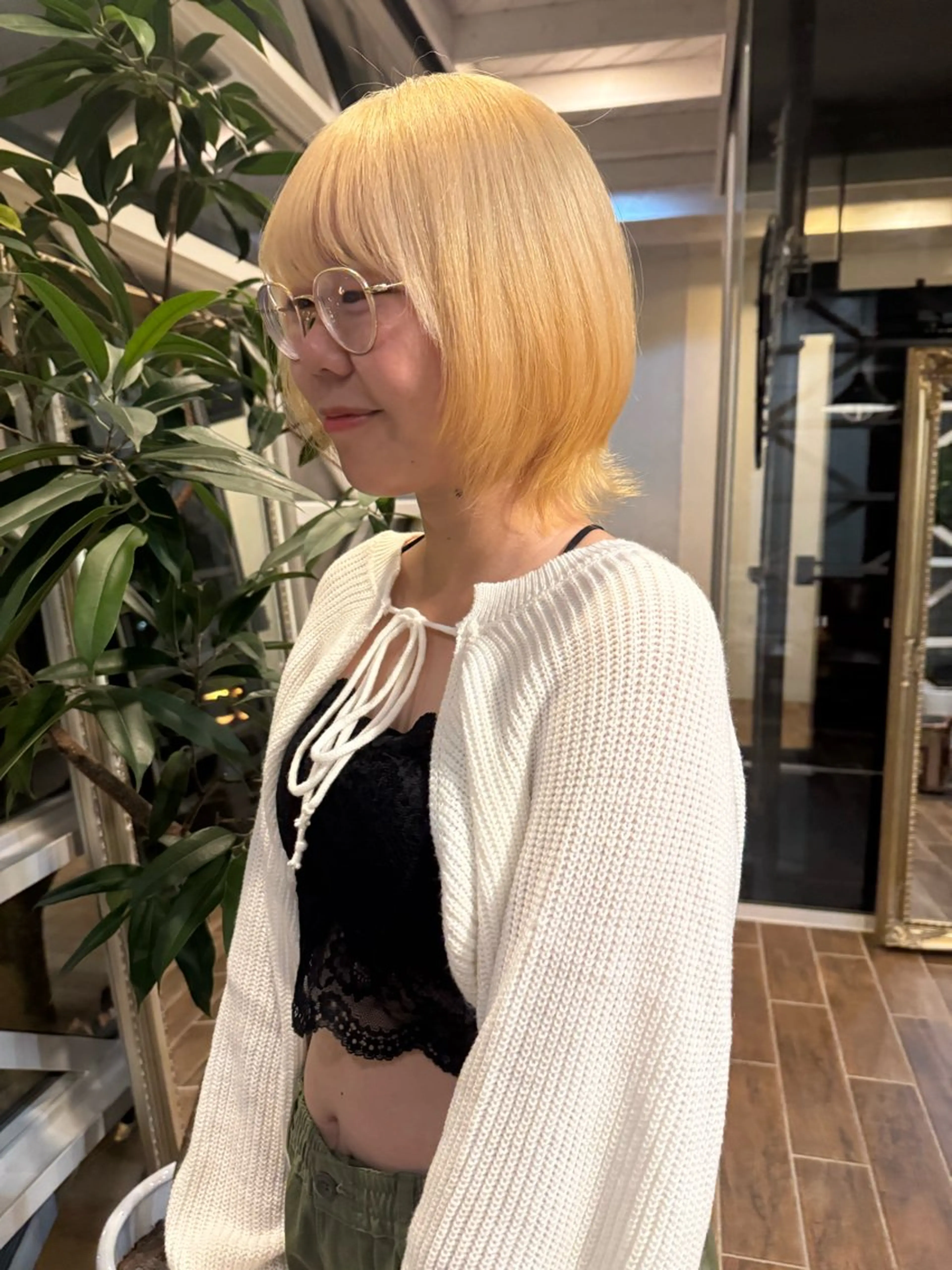 ミディアム カラー ヘアカラー 村上 輝のヘアスタイル