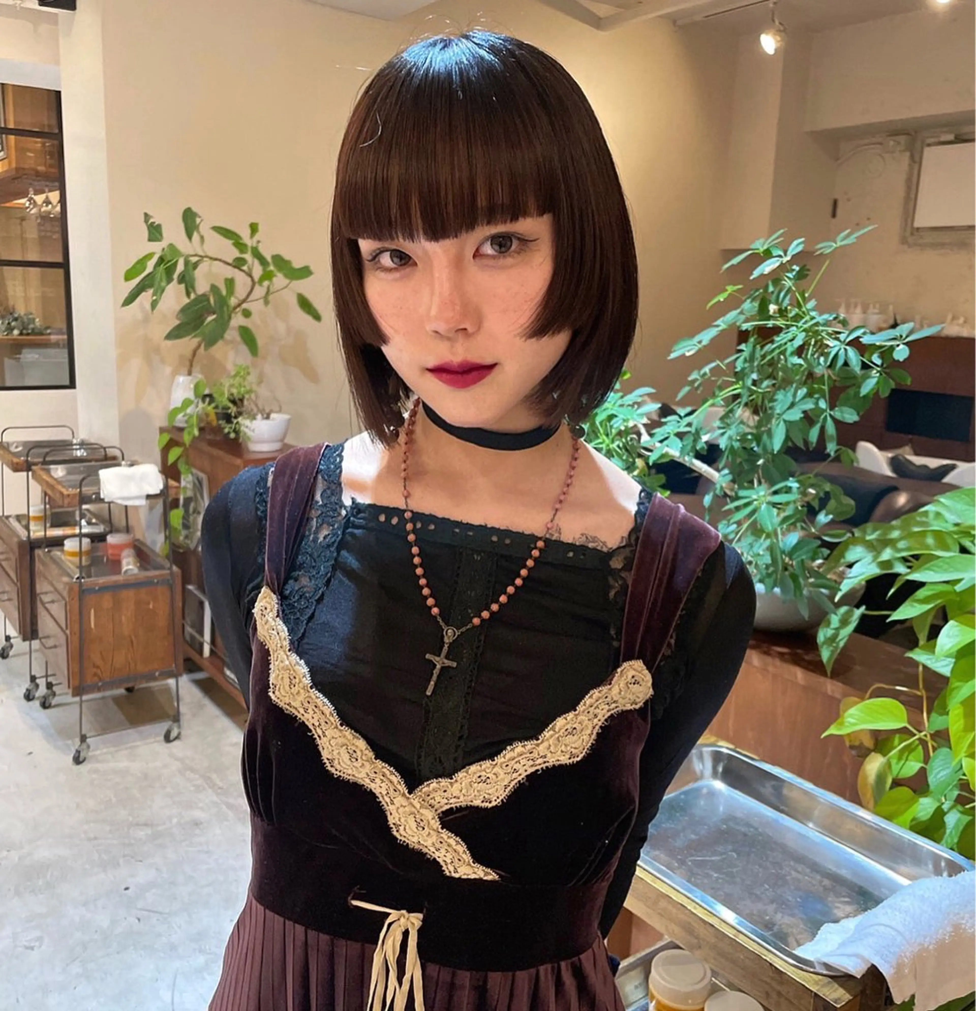 ショート ヘアカラー ファッションに 溶け込むstyleのヘアスタイル