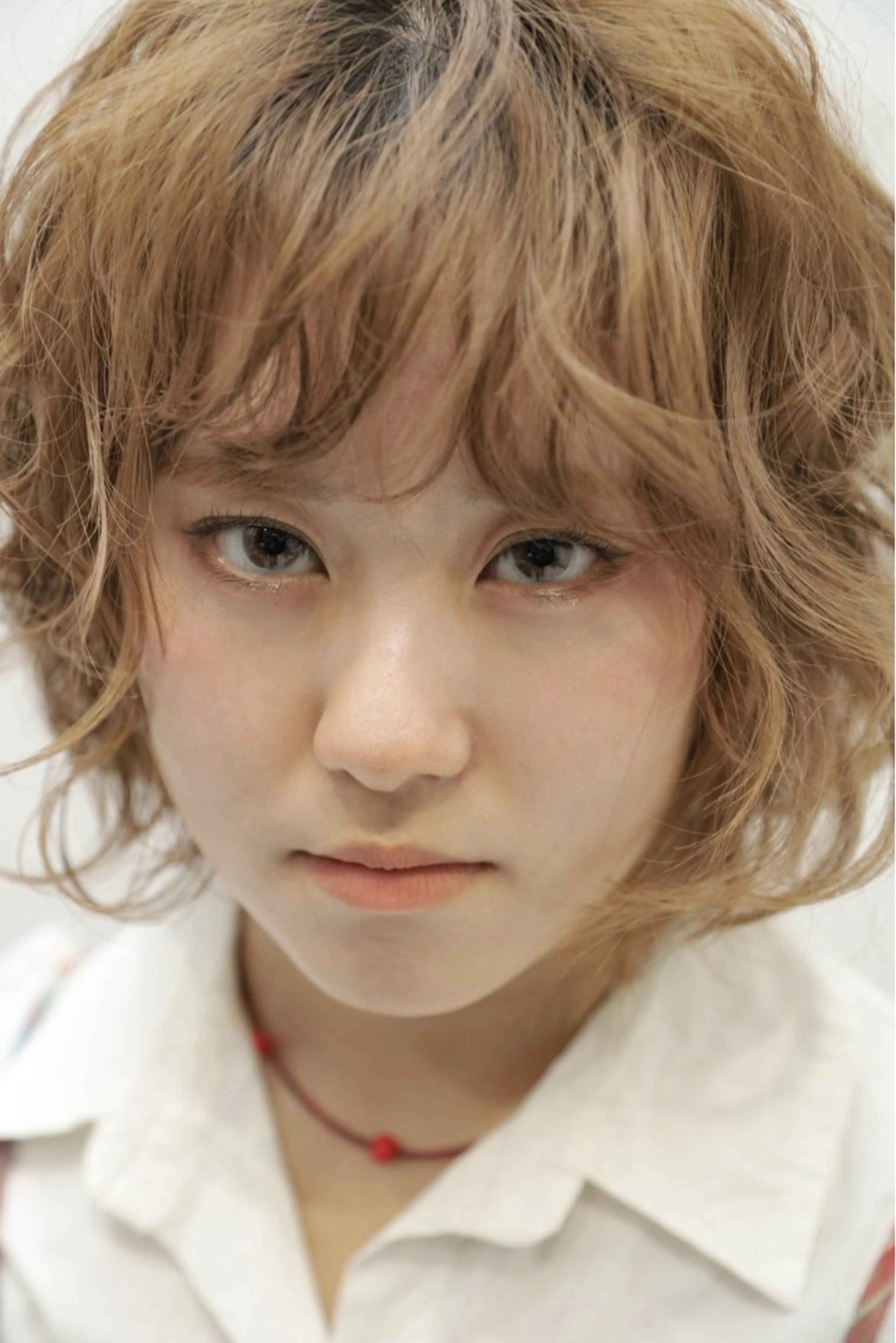 ミディアム カラー ブリーチモデル募集 古内柊のヘアスタイル