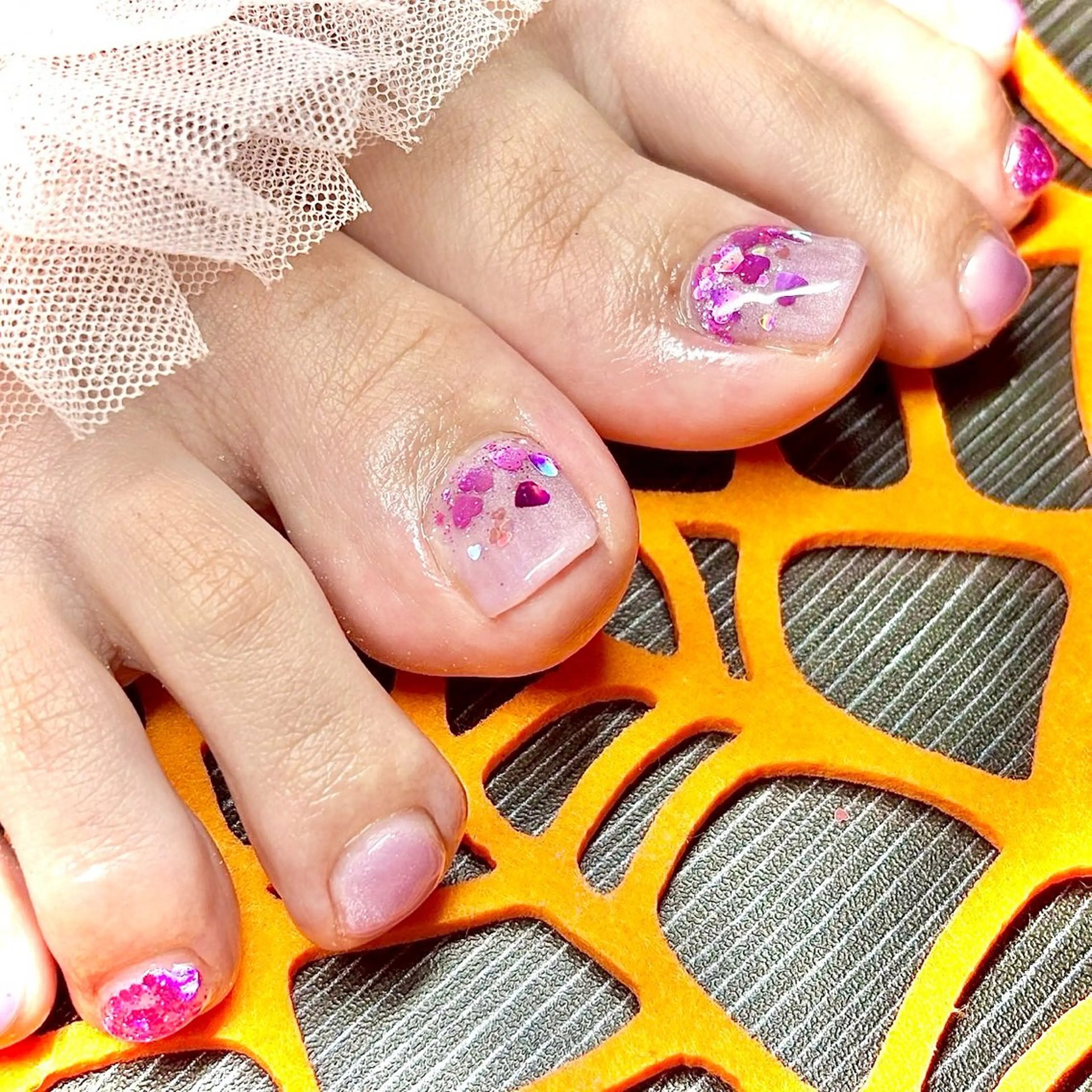 ネイル フットネイル 韓国ネイル ワンホンネイル miminon 自宅ネイルサロンのネイルデザイン