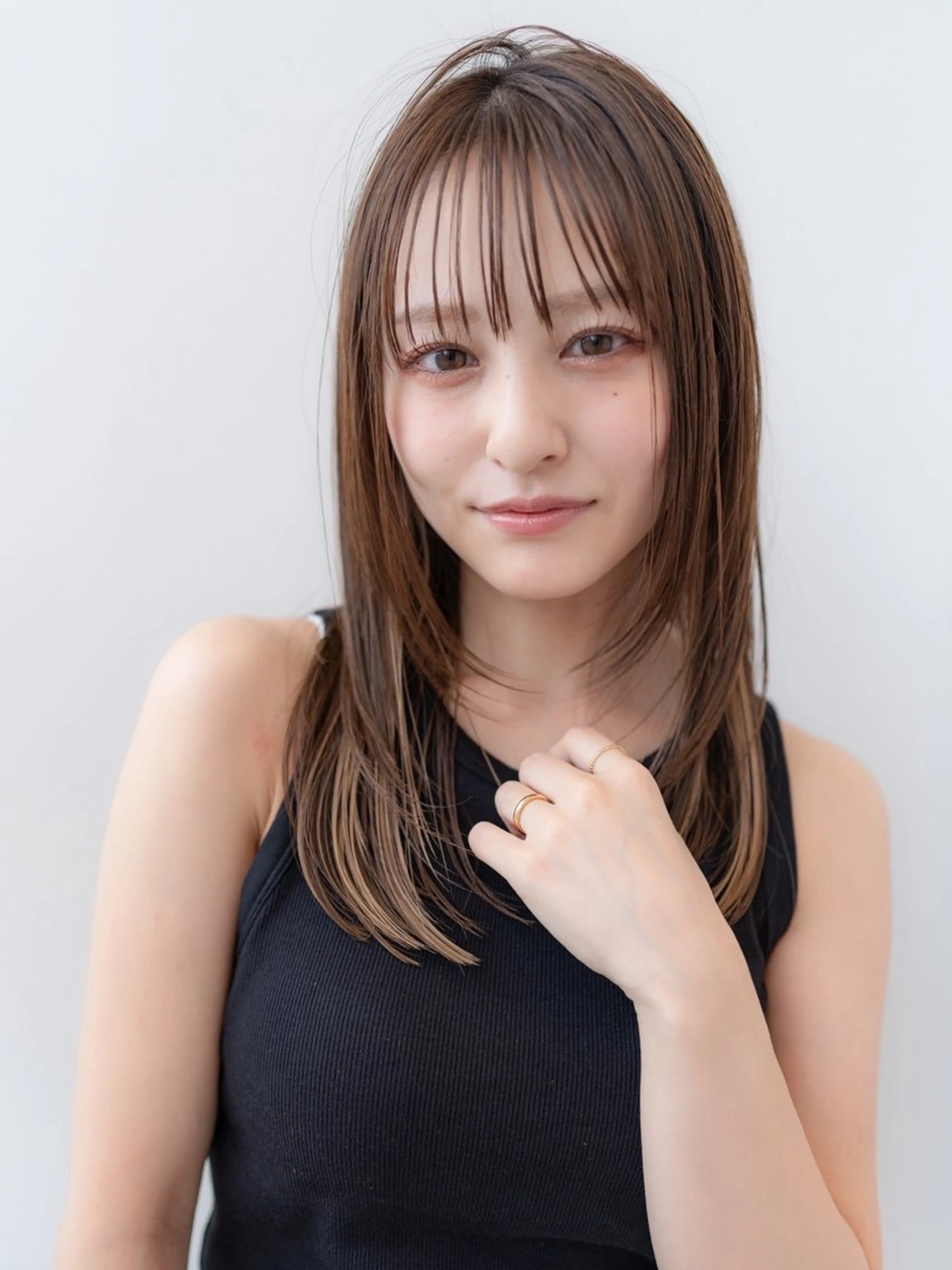 ミディアム カラー カット ヘアカラー トリートメント 🉐レイヤー/塩見 弘樹🉐渋谷のヘアスタイル