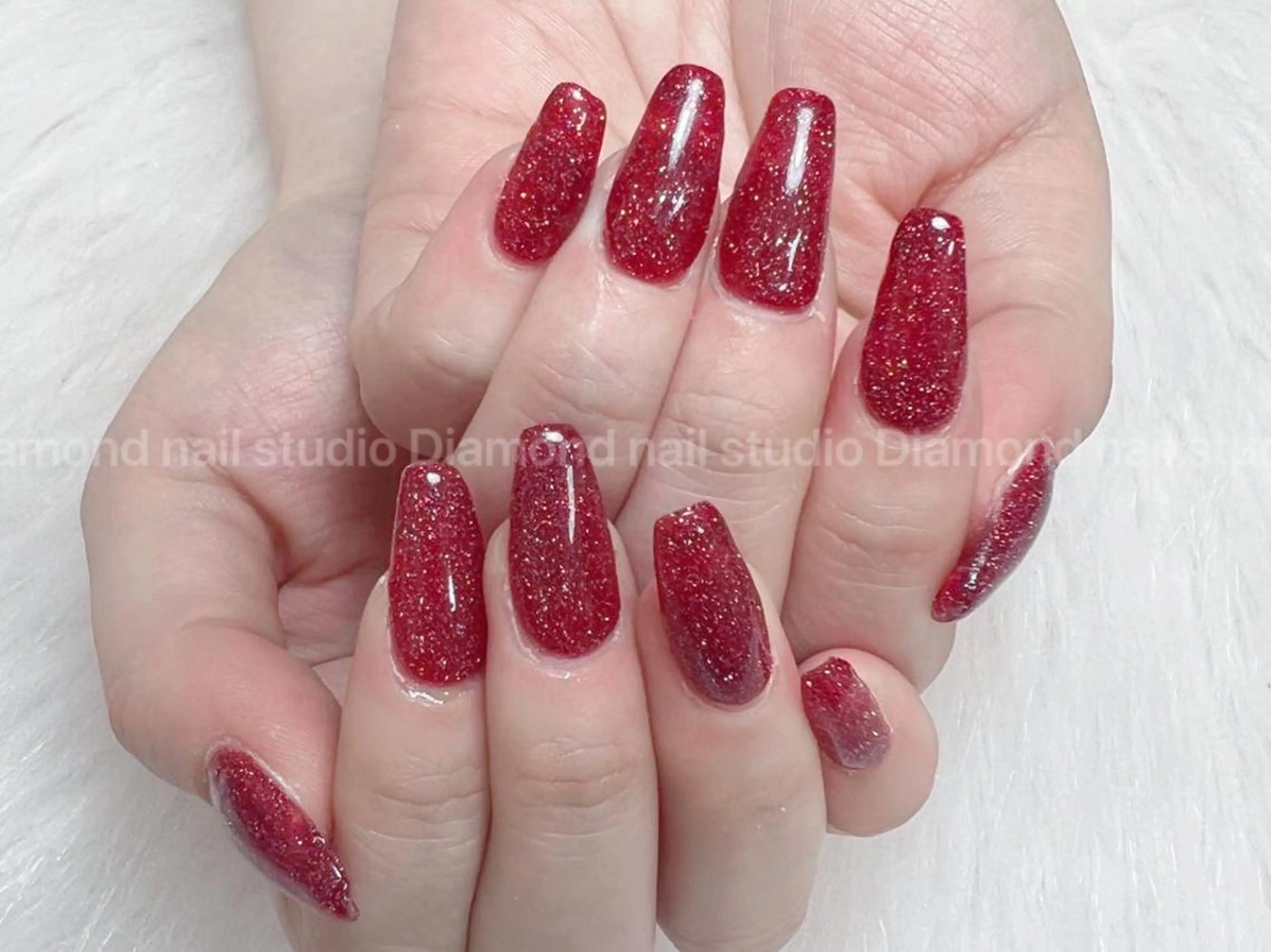 ネイル マグネットネイル スカルプネイル DIAMOND Nail🍒のネイルデザイン