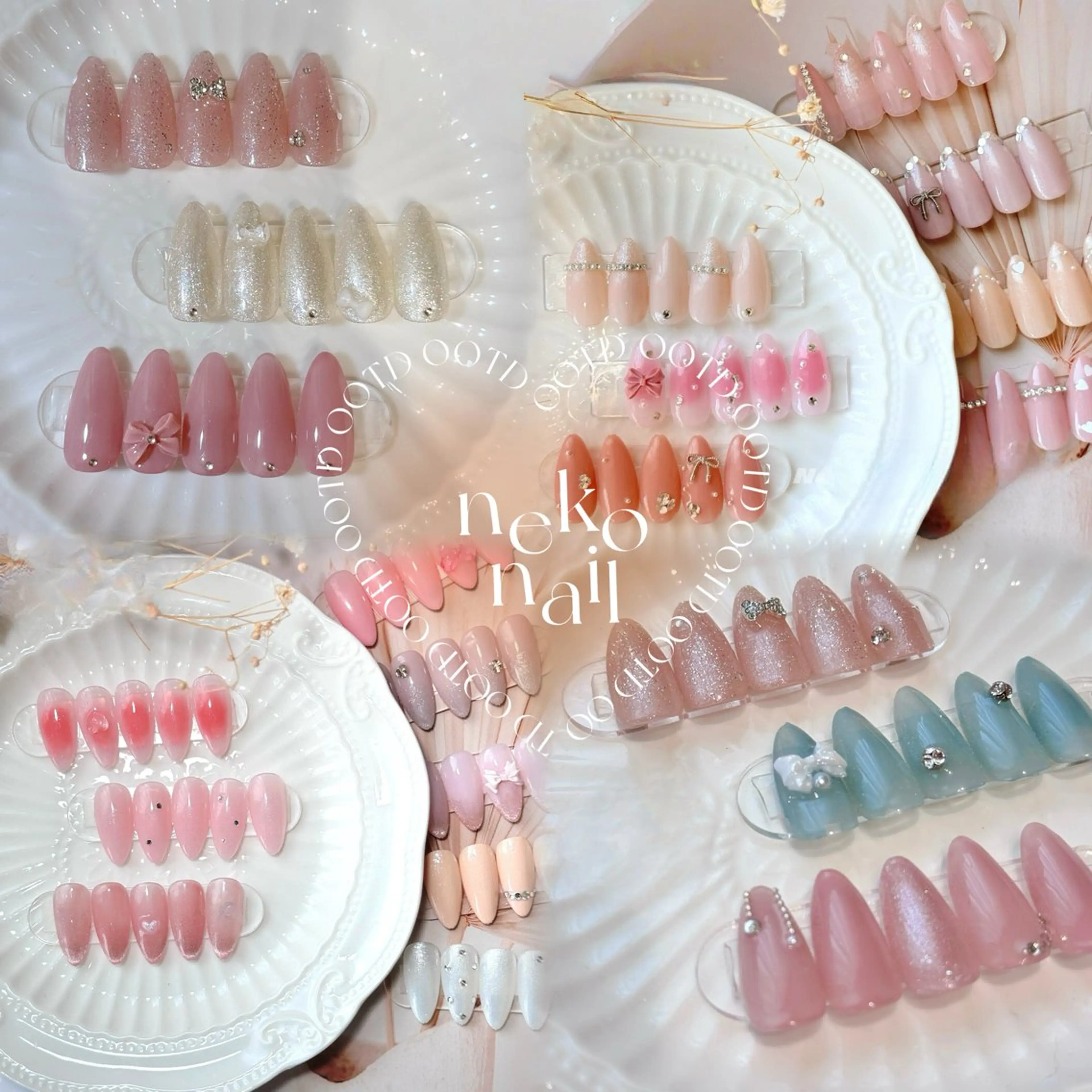 ネイル ガーリー オフィスネイル ワンホンネイル neko nail所属・neko nailのネイルデザイン