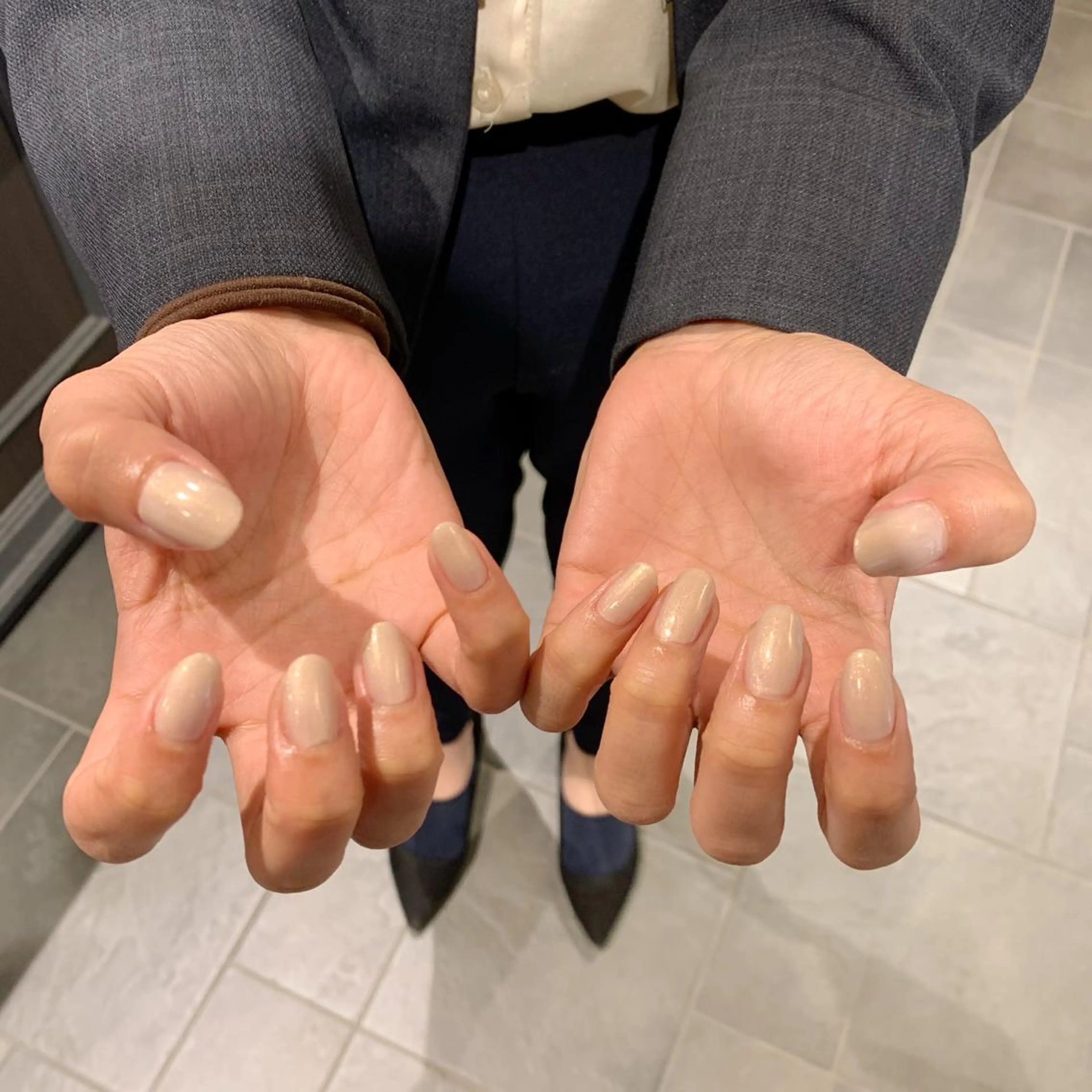 ネイル ジェルネイル ワンカラーネイル パラジェル 鈴木 里奈のネイルデザイン