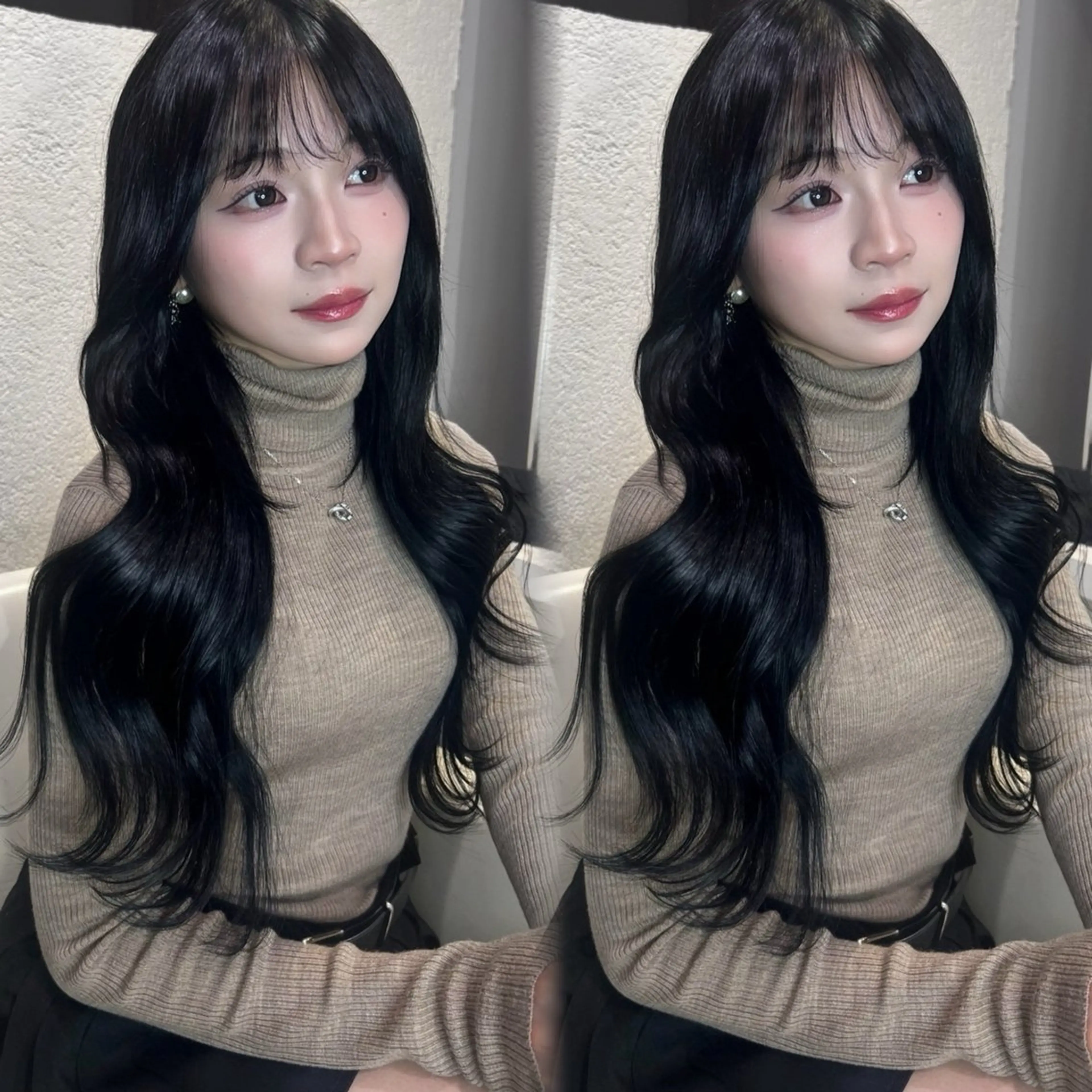 【🪞プレミアムケアカラークーポン🪞】🧊透明感カラー＋4Stepオージュア超音波トリートメント🪽※ロング料金なしの写真