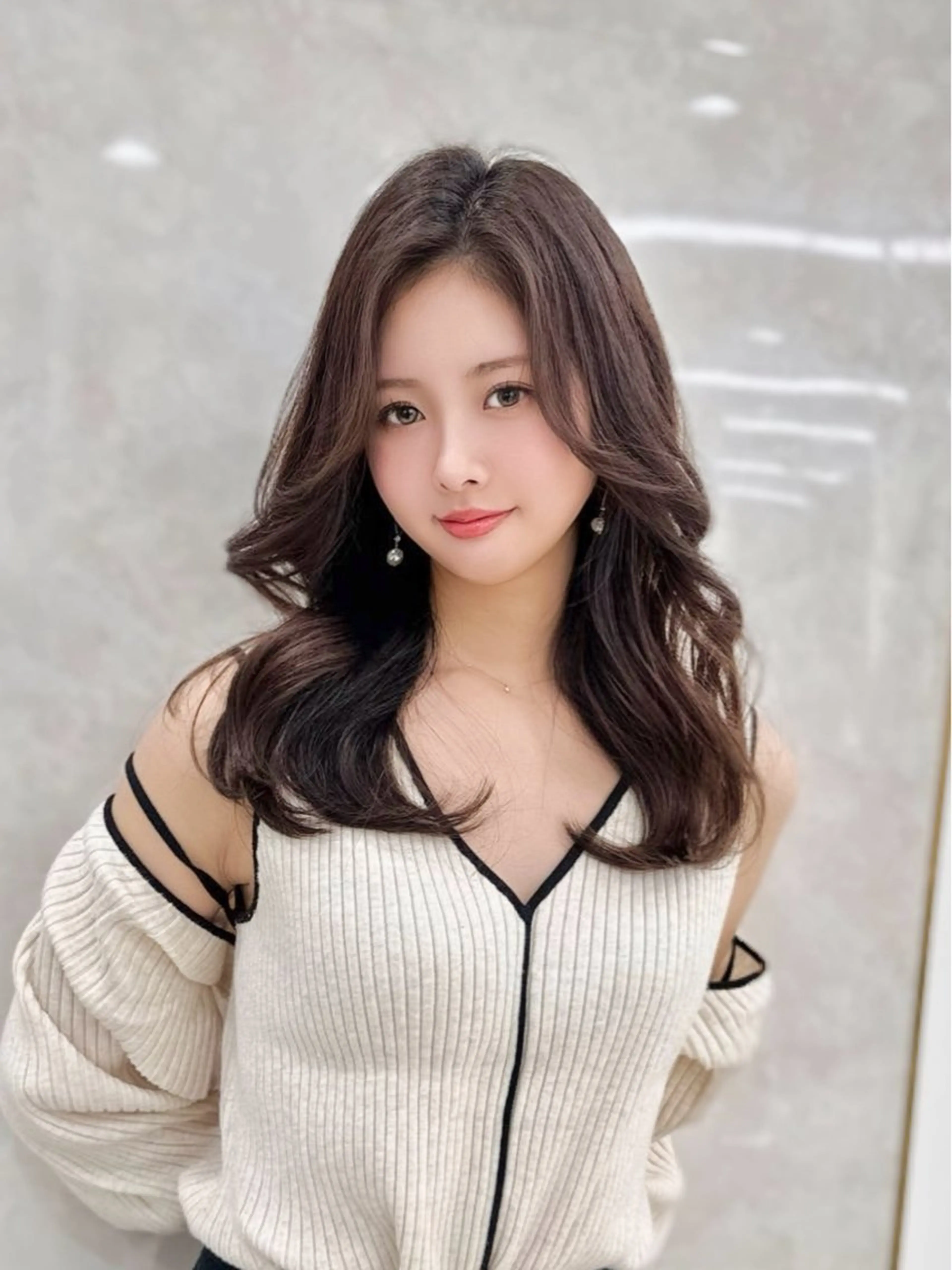 ロング カラー カット ヘアカラー トリートメント MAEUL NAGOYA所属・前髪顔周り/レイヤー 韓国/桔川恒のヘアスタイル