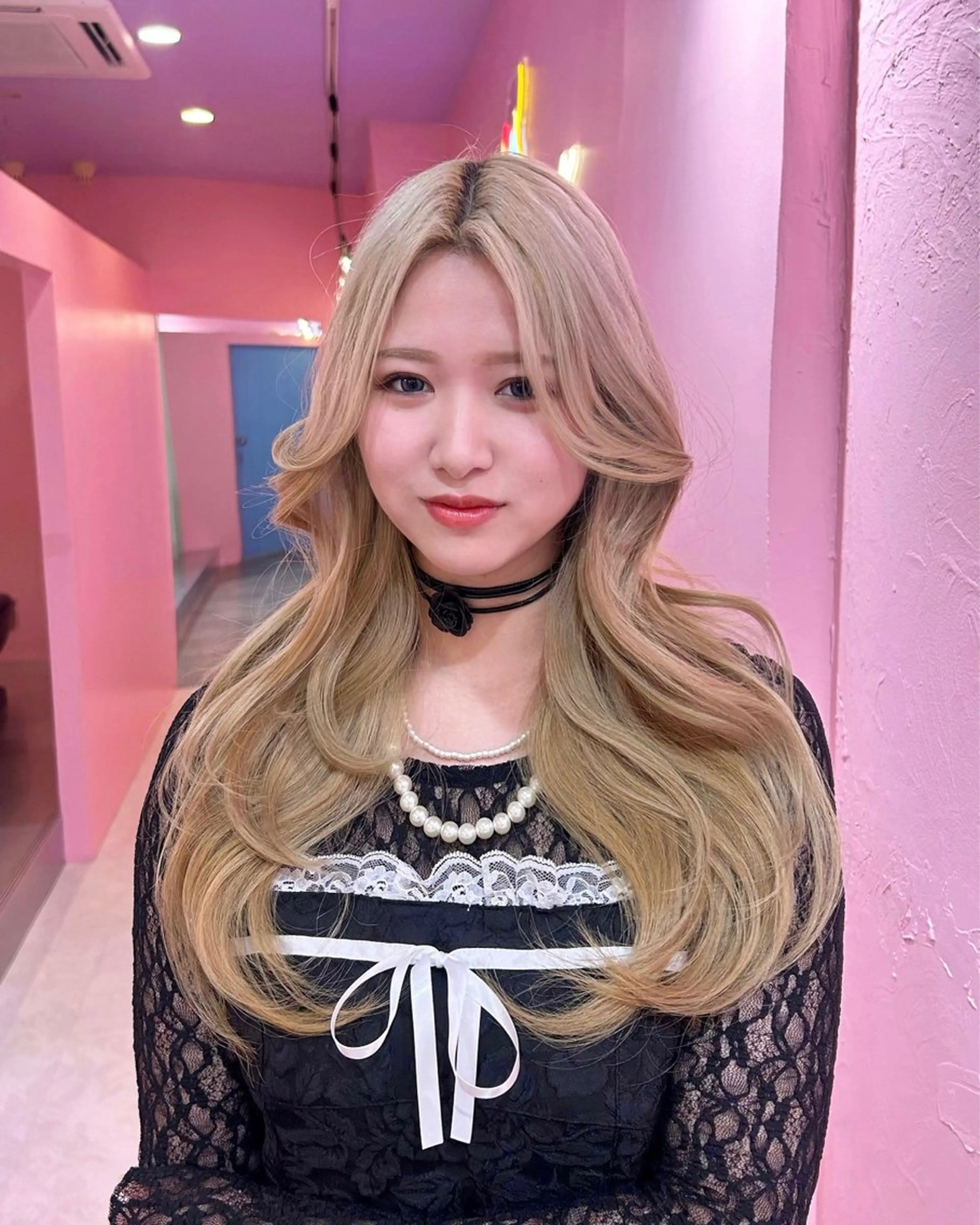 ロング カラー 植田 彩加のヘアスタイル