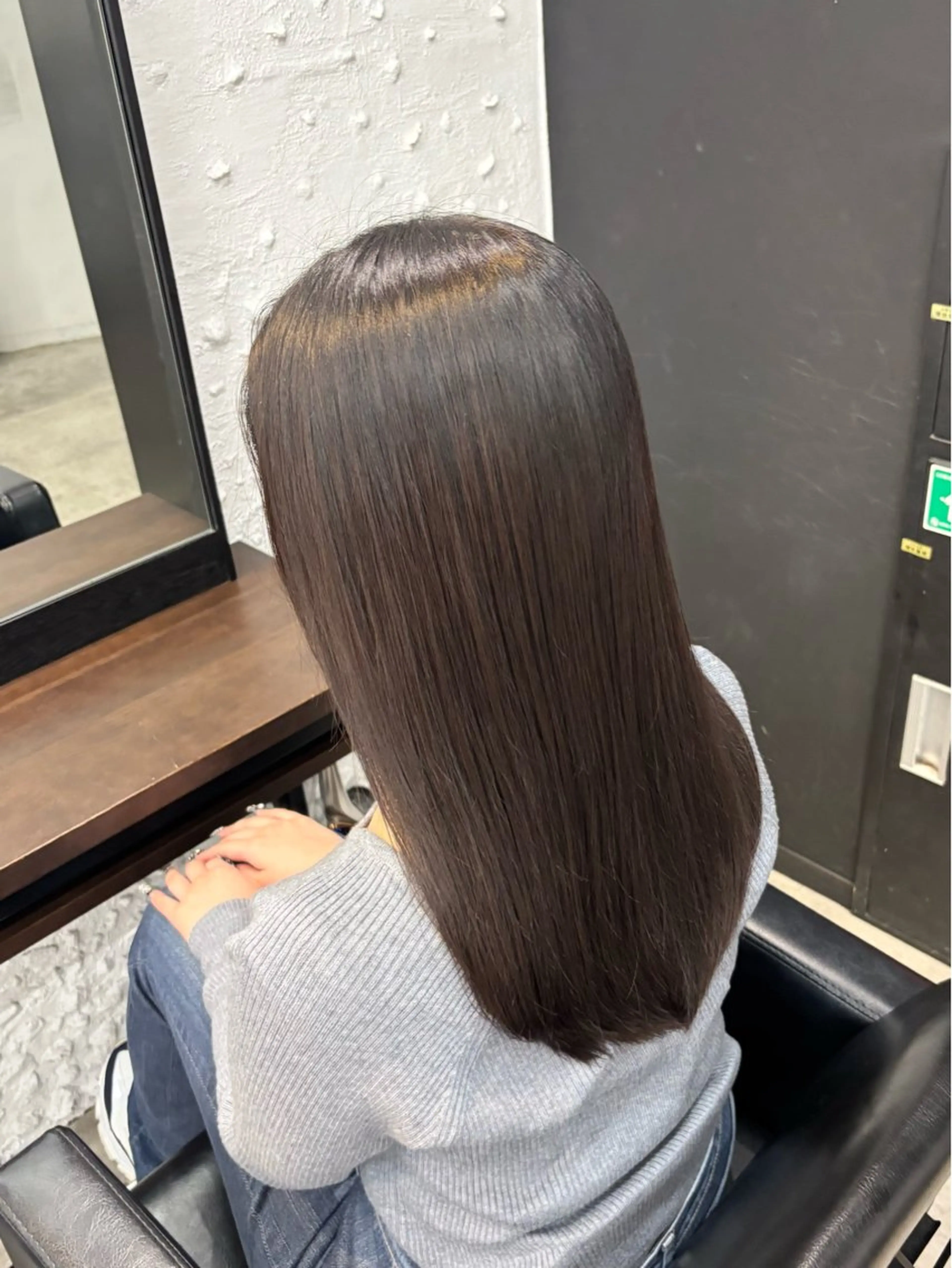 ロング トリートメント ヘッドスパ 透明感/ベージュ/ 顔周り/yuna.のヘアスタイル