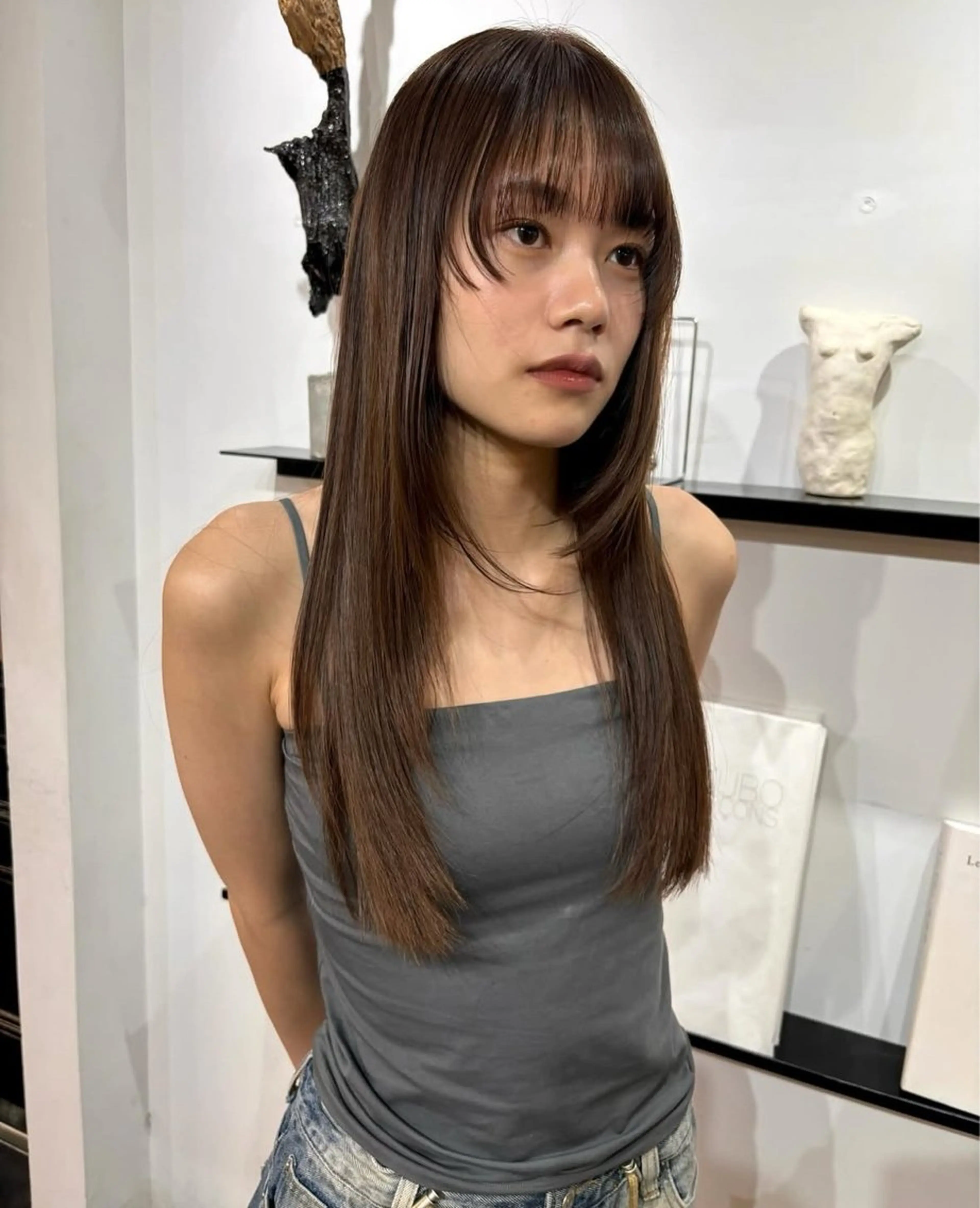 (💐カット＋ワンカラー＋ツヤ髪トリートメント💐《人気No.1✨ダメージ最小×柔らか質感》(2回目までこの価格👀)の写真