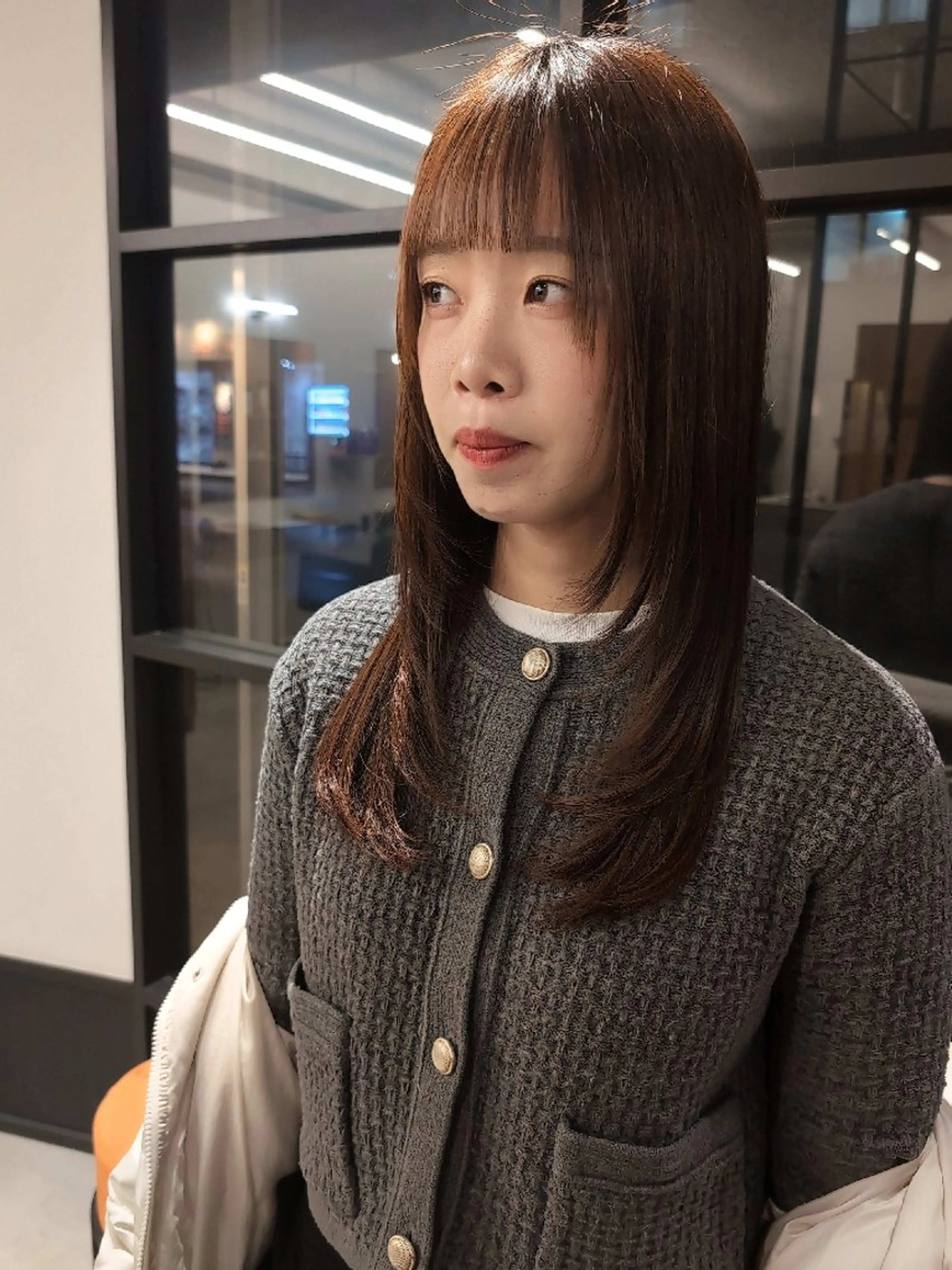 セミロング 顔周りカット レイヤーカット R hair🧡 伊藤美和🤎のヘアスタイル