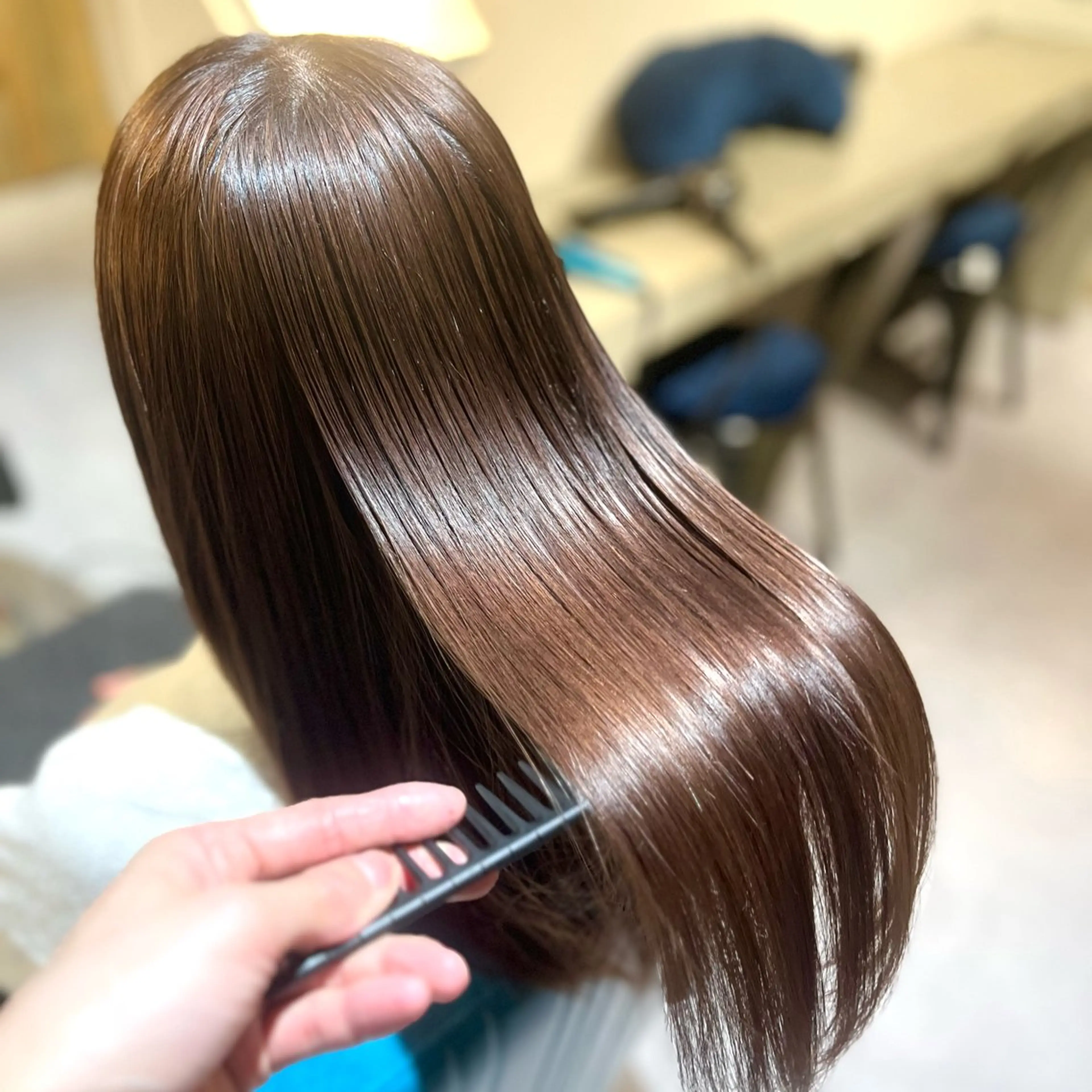 ロング カラー ブラウンカラー 髪質改善 トリートメント 髪質改善/ケアカラー /梅田✨ RIKUのヘアスタイル