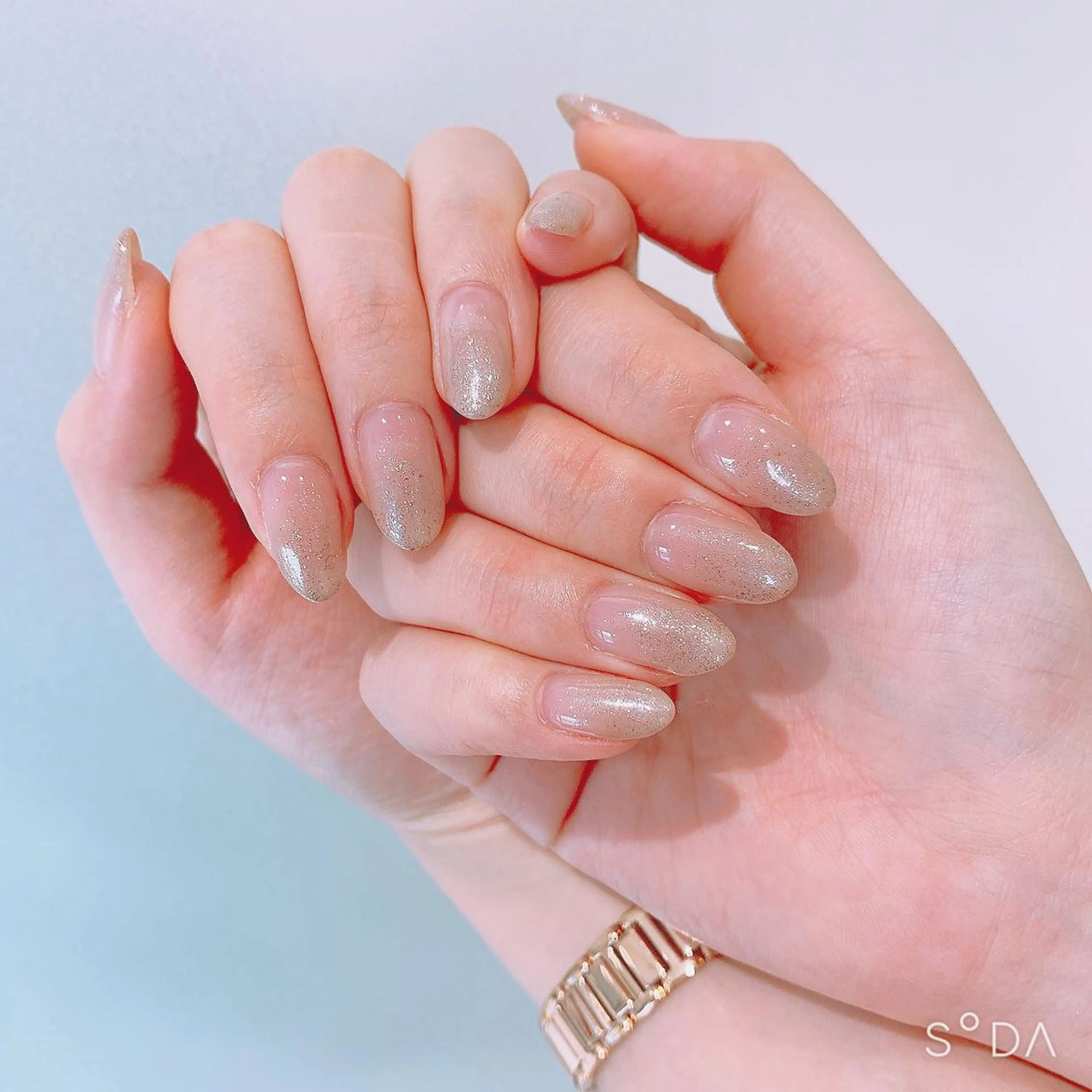 ネイル グラデーション ラメ(グリッター) ラメグラデーション Rena colore'のネイルデザイン