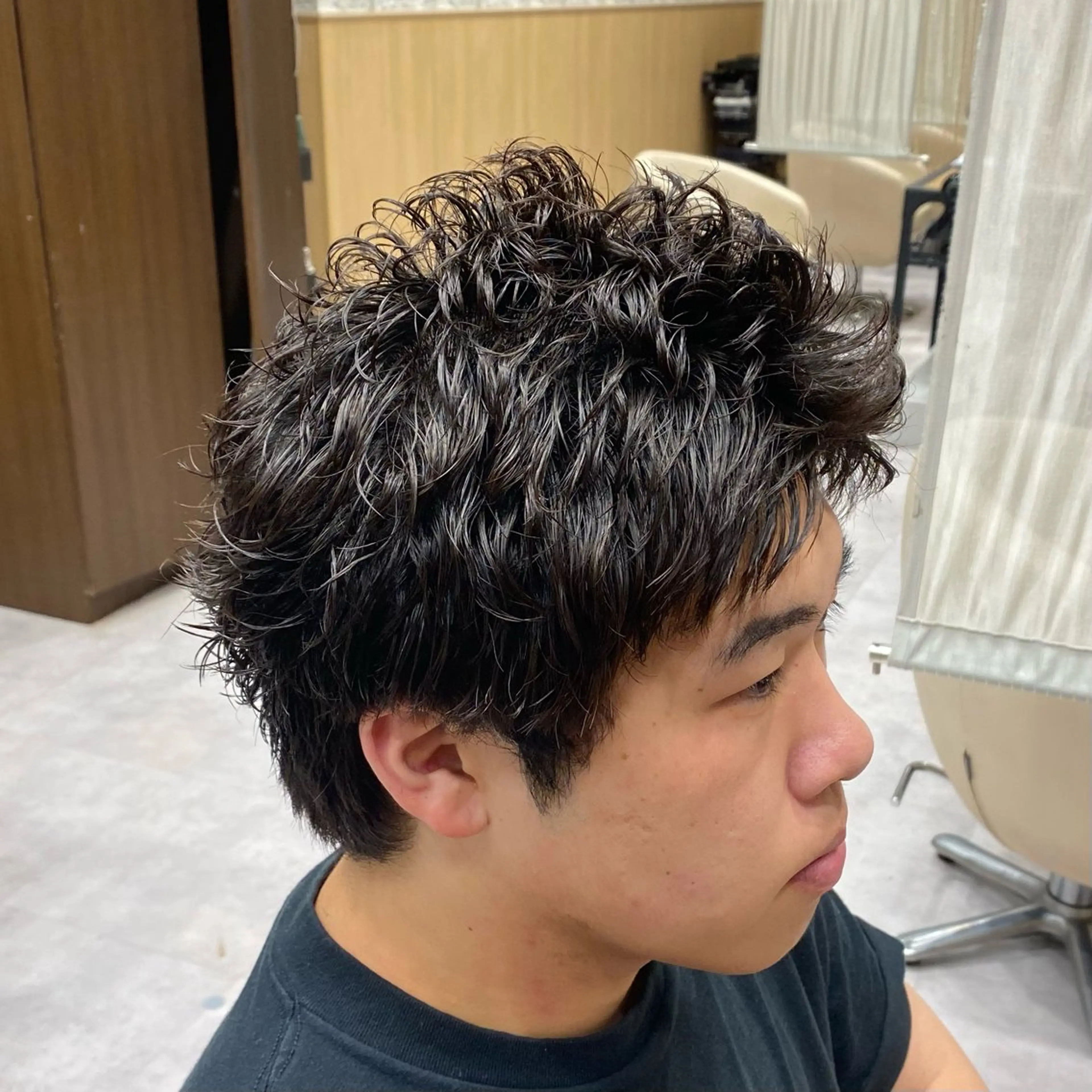 ショート パーマ メンズ UNIX所属・村上翼/ハンサム ショート/パーマのヘアスタイル