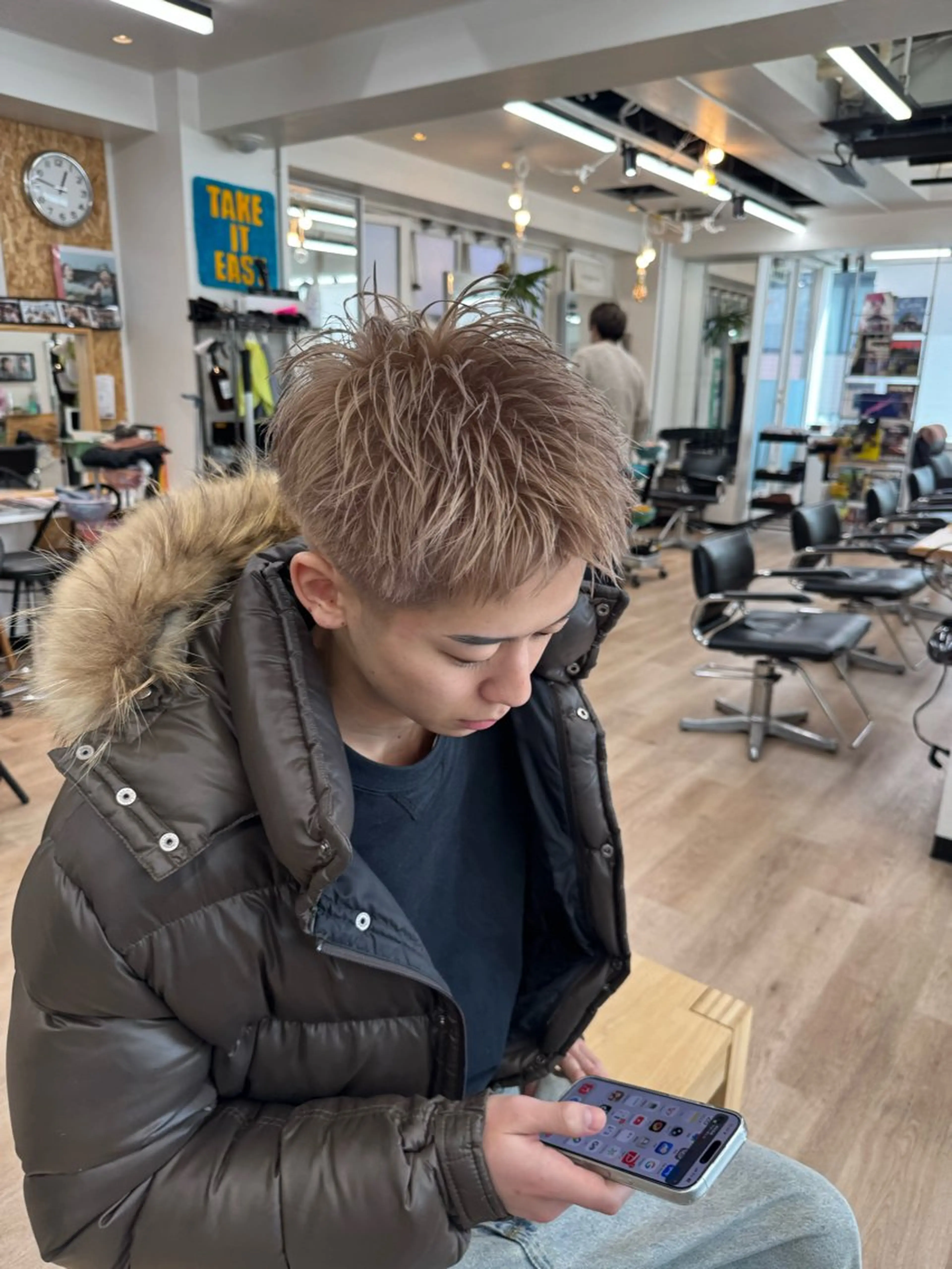 メンズ メンズブリーチ 優菜/ メンズパーマのヘアスタイル