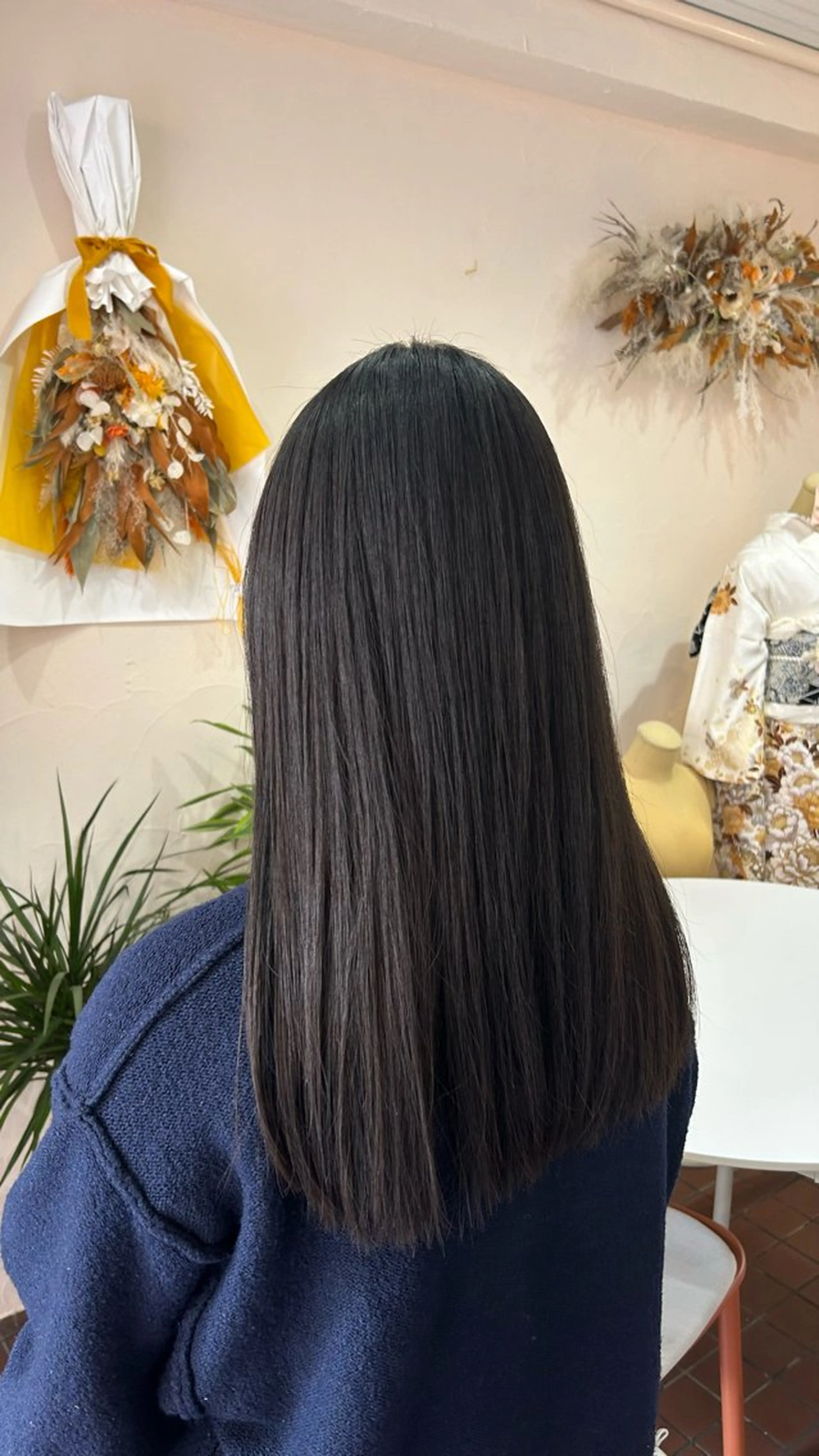 ロング 縮毛矯正 縮毛矯正 池田 咲希のヘアスタイル