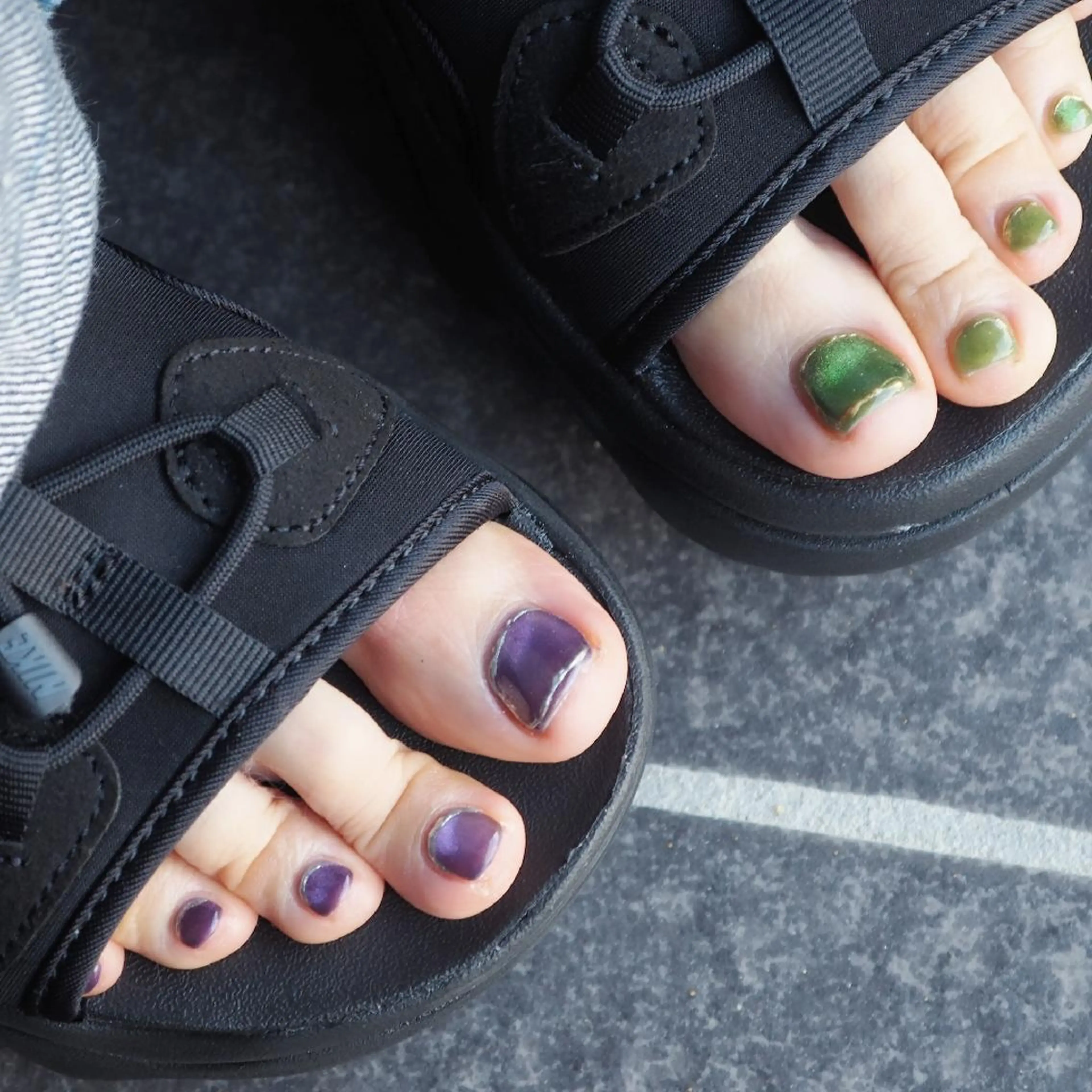 ネイル フットネイル マグネットネイル フットネイル infinity skyのネイルデザイン