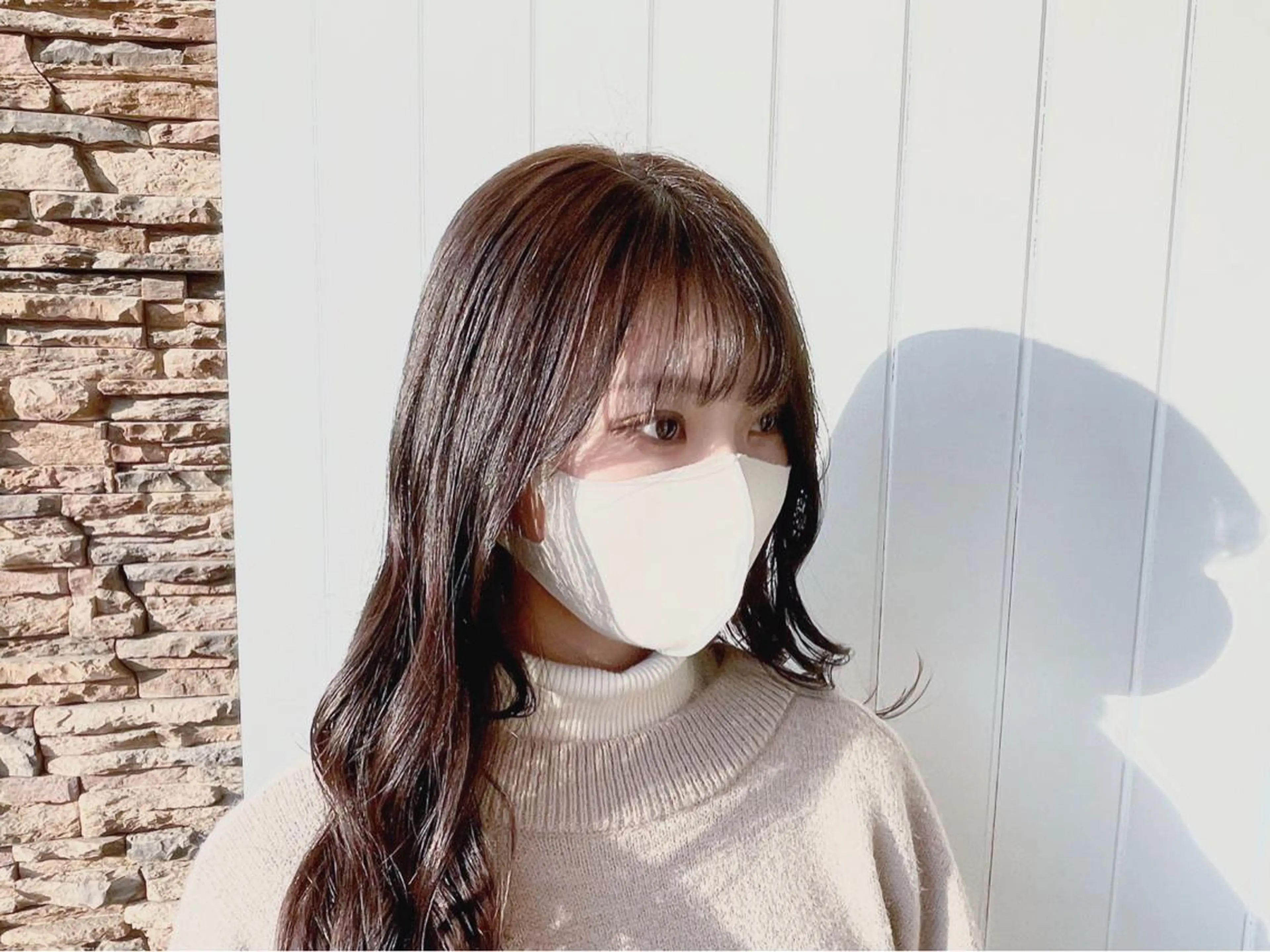 セミロング カラー 髪質改善✨️透明感カ ラー✧*。山下さいみのヘアスタイル