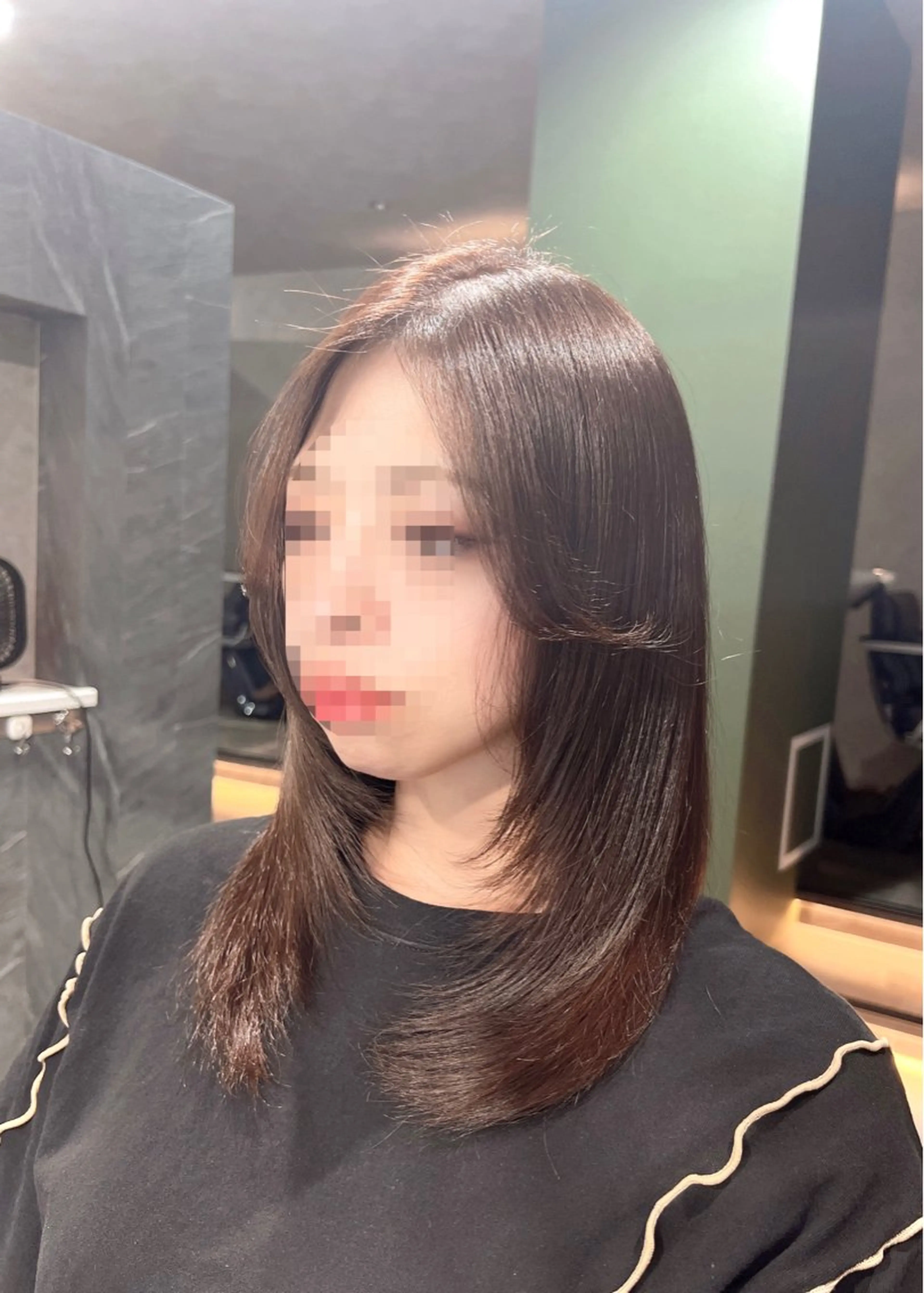 ミディアム カラー パーマ ヘアアレンジ 髪質改善 縮毛矯正 酸性ストレート ストレートパーマ カット トリートメント 髪質改善SALON MIST＋所属・阪神尼崎駅徒歩2分 半個室サロン　小田稔のヘアスタイル