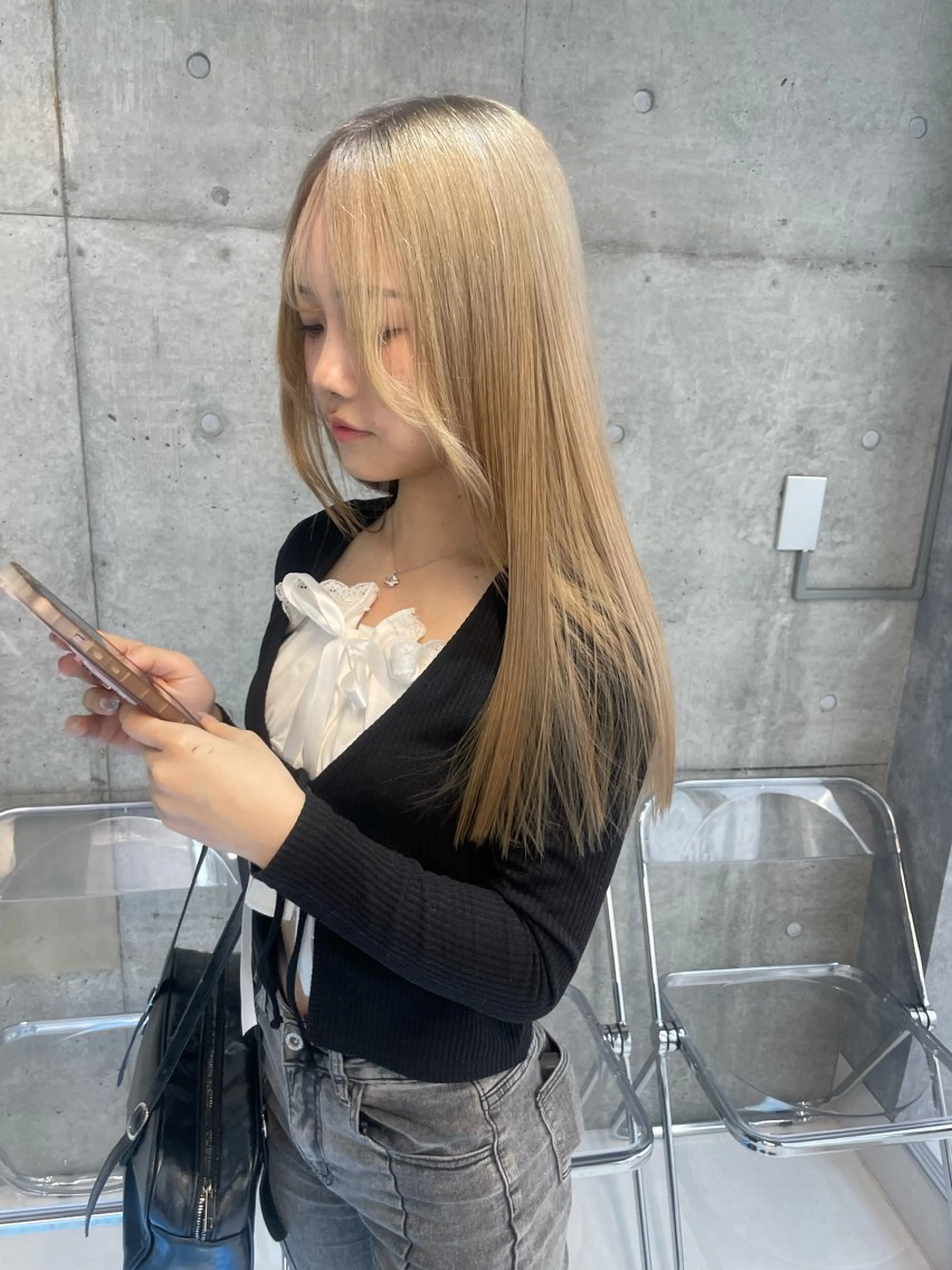 ミディアム NEWONE所属・beige🧸 pink🎀のヘアスタイル