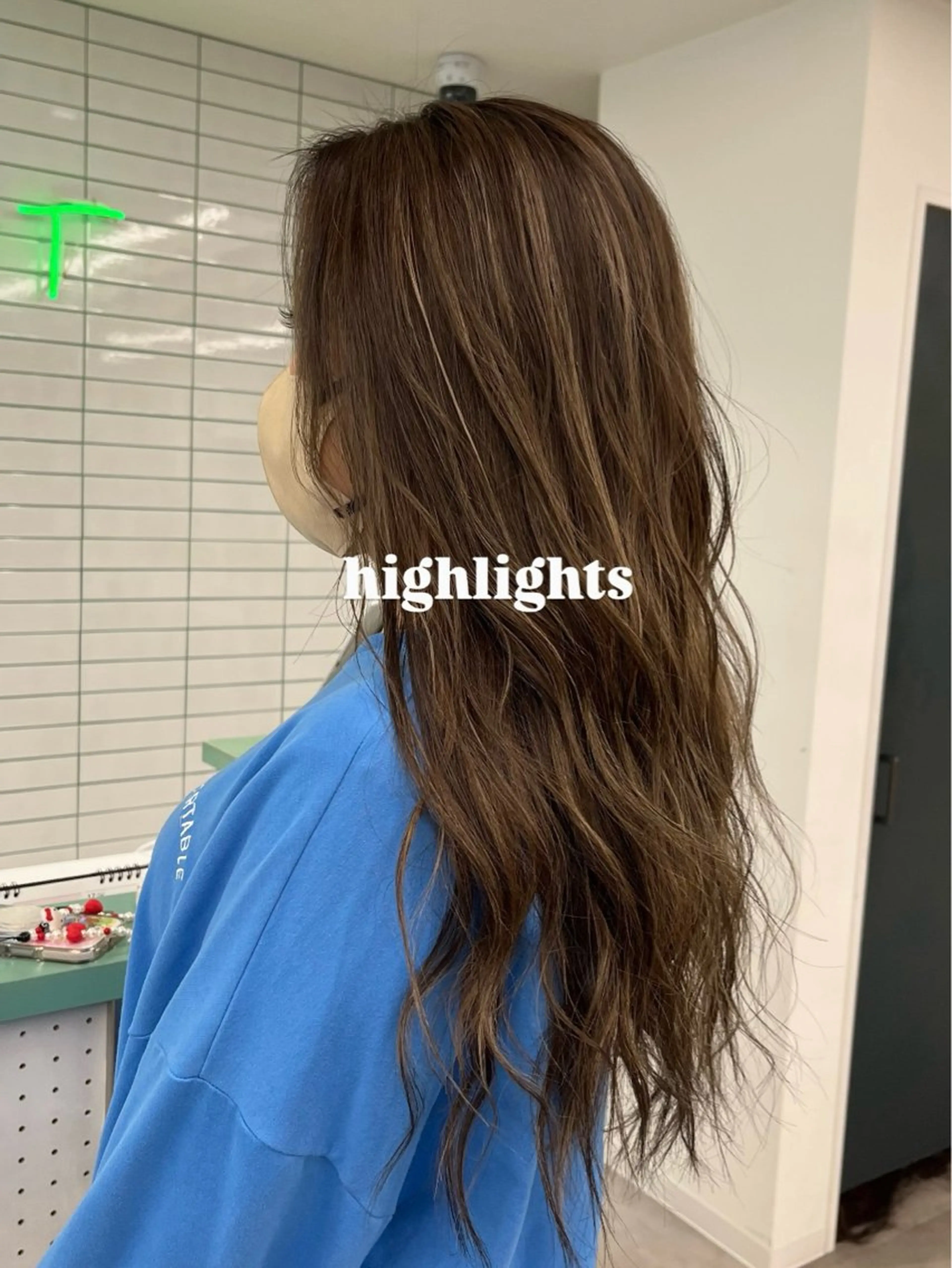 ロング 外国人風カラー Ⓜ︎iyu🌊/海外 風ハイライト特化のヘアスタイル