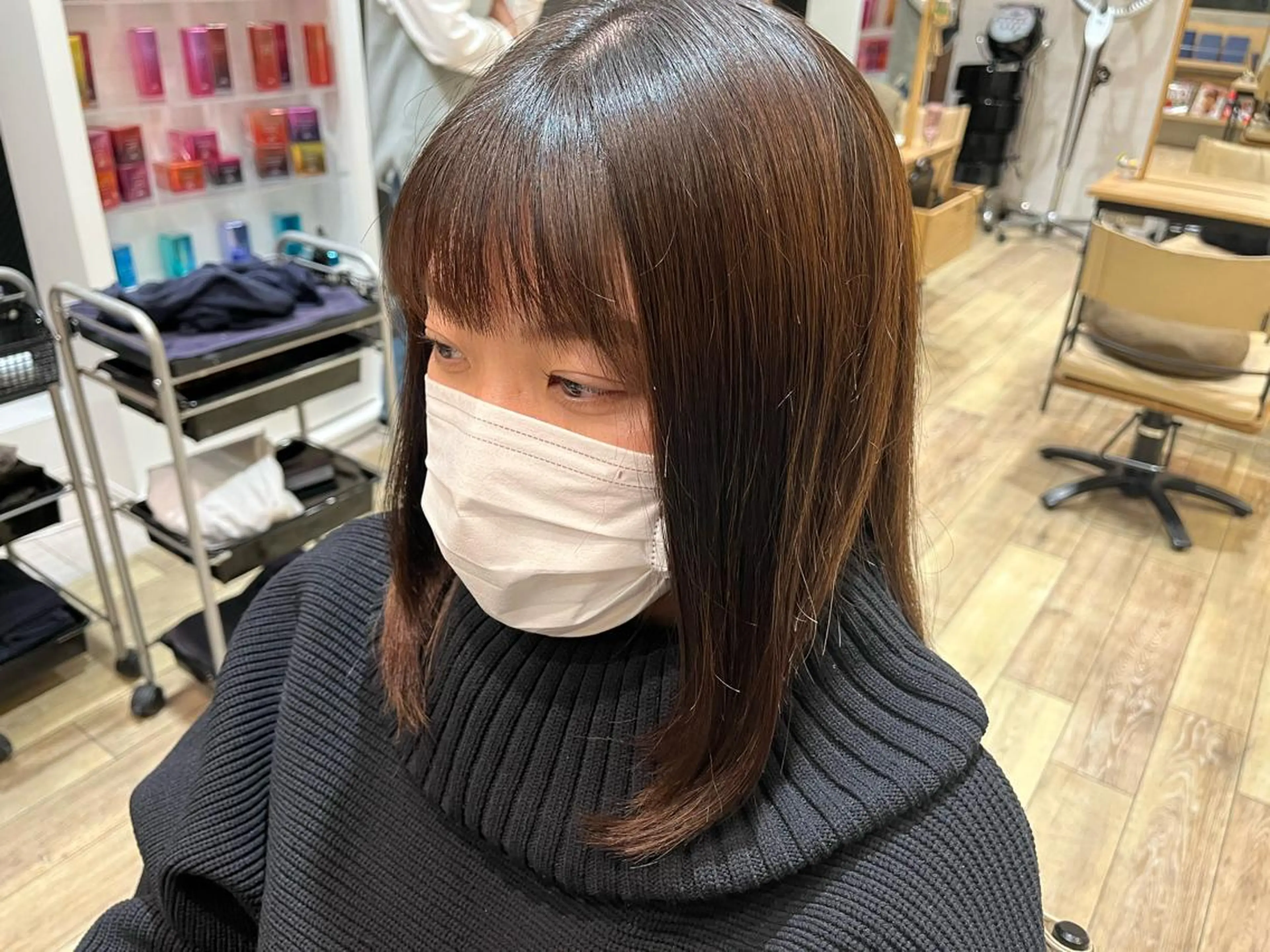 営業中クーポン価格‪✂︎‬カット+縮毛矯正‪✂︎‬の写真