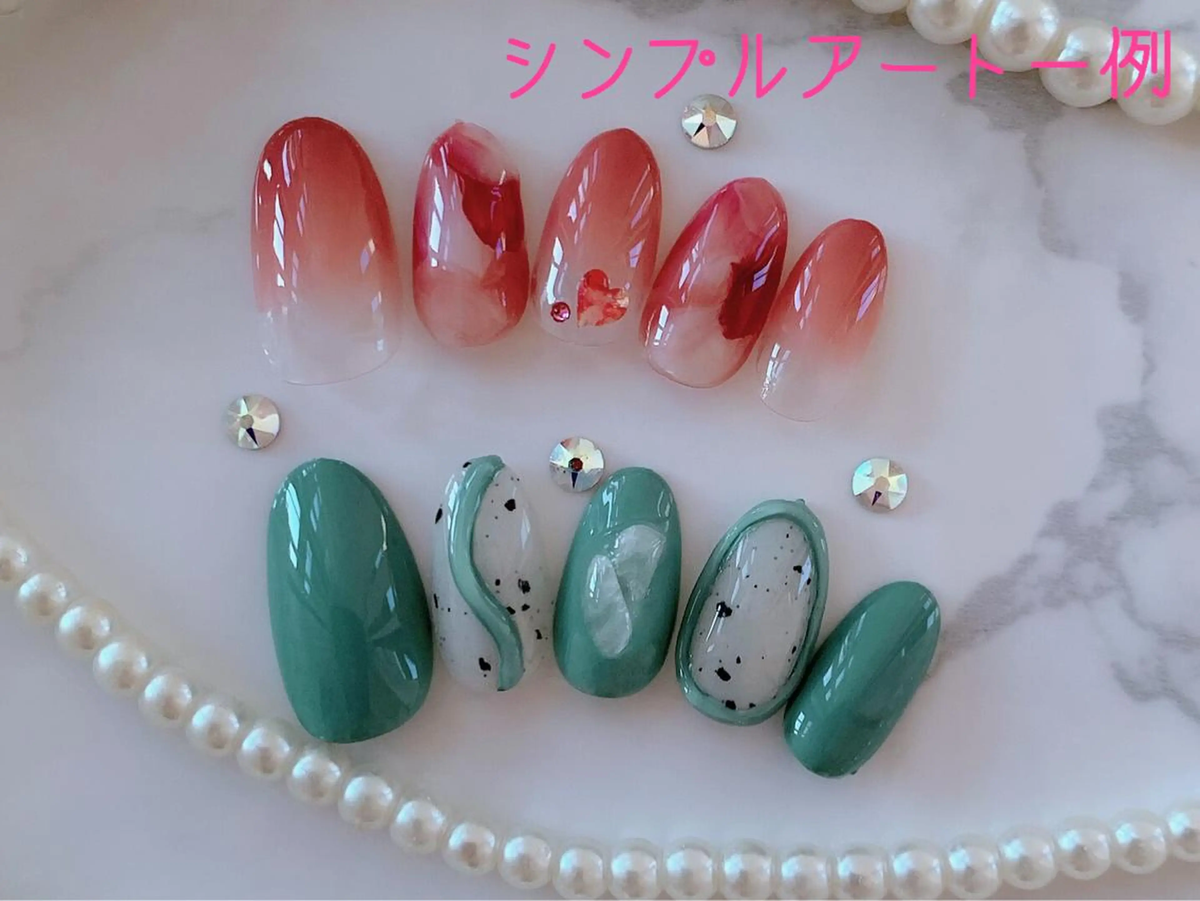 ネイル アートネイル シンプルネイル HALU ハルのネイルデザイン