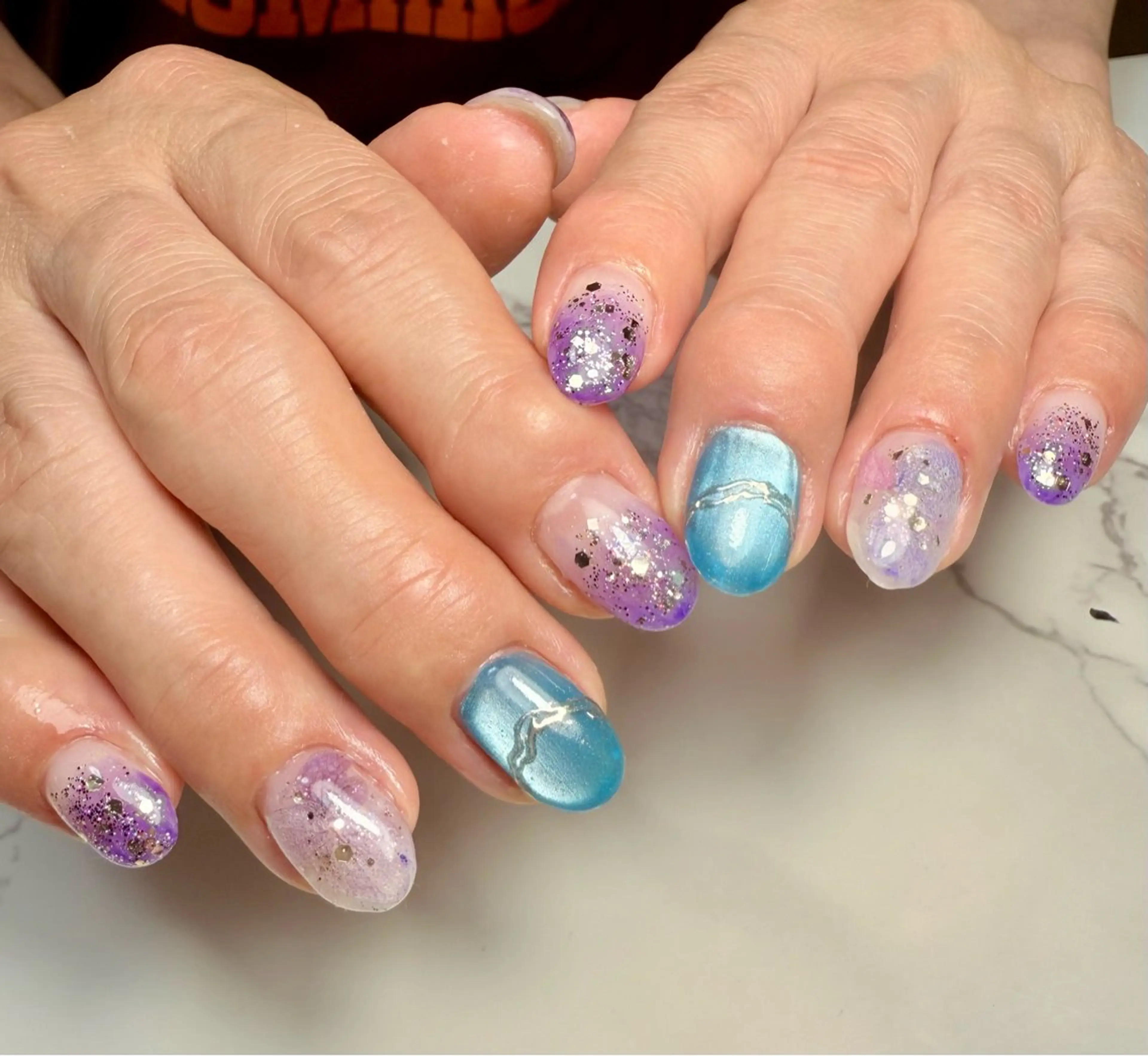 ネイル アニマル柄 アートネイル チークネイル フレンチネイル 氷ネイル・うるうるネイル M.N_ nailのネイルデザイン