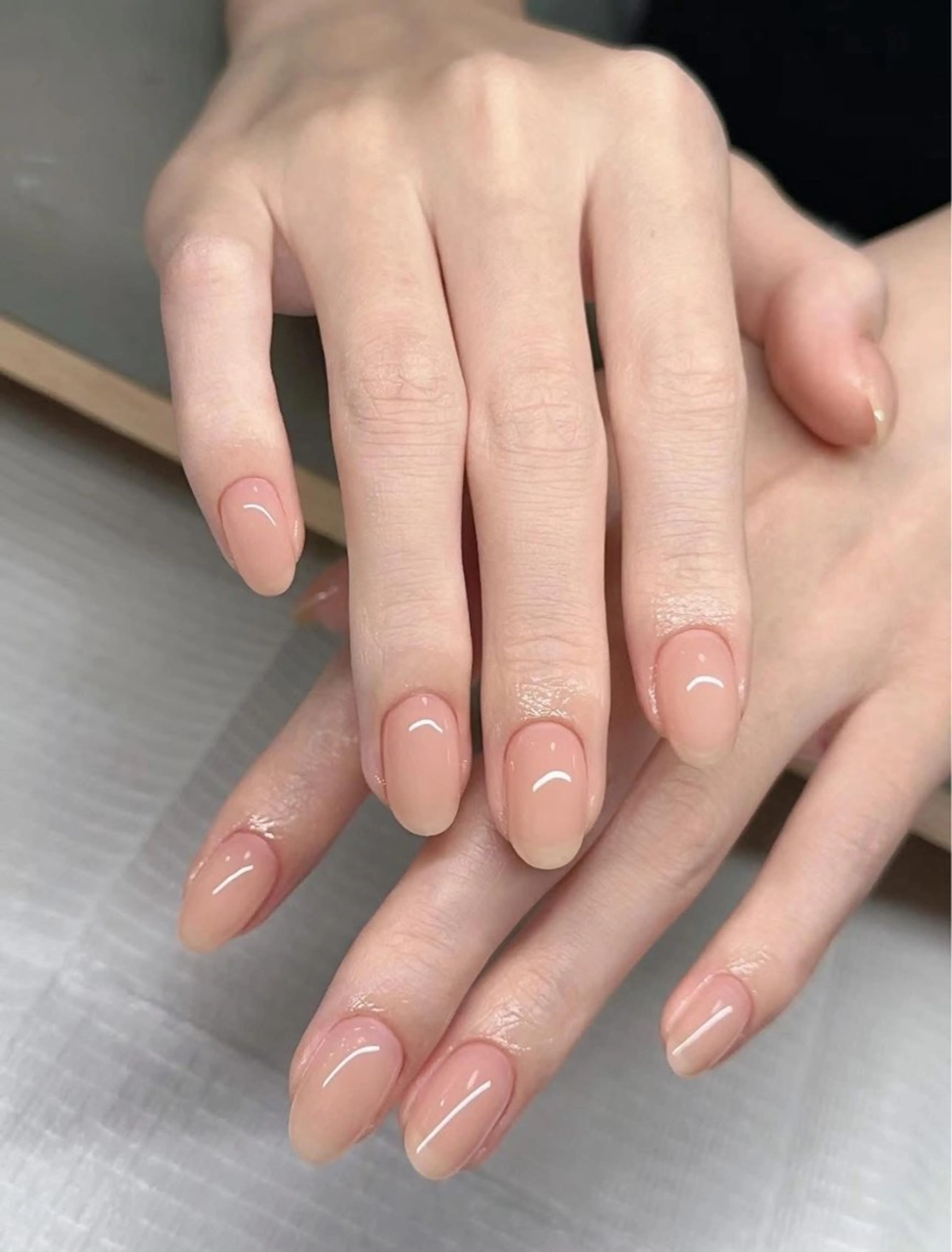 ネイル チークネイル フレンチネイル グラデーション キラキラネイル 韓国ネイル ハンドネイル Minette nailHuongのネイルデザイン