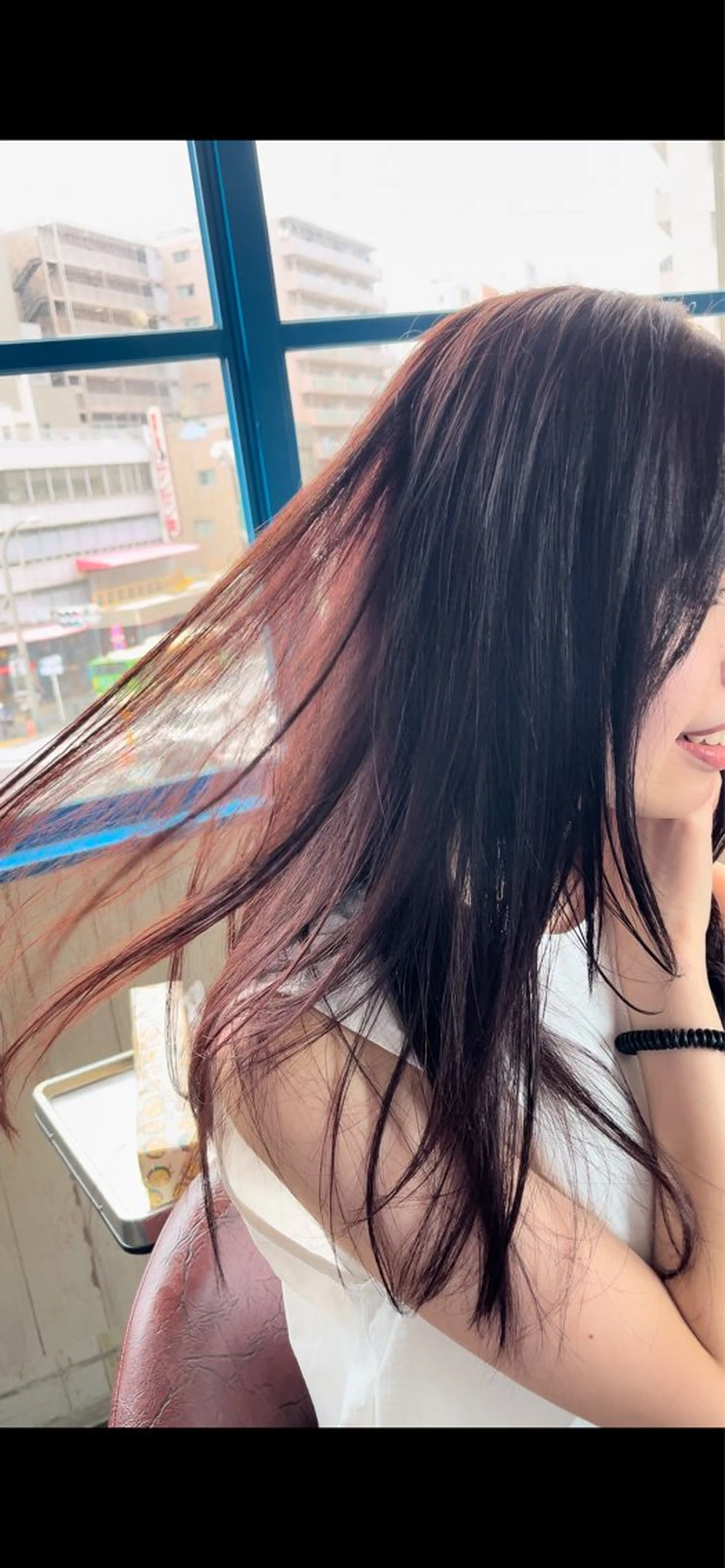 ロング カラー ブラウンカラー ピンクカラー ピンクブラウン カット ヘアカラー トリートメント 🌿美髪縮毛矯正 のプロ安川🌿のヘアスタイル