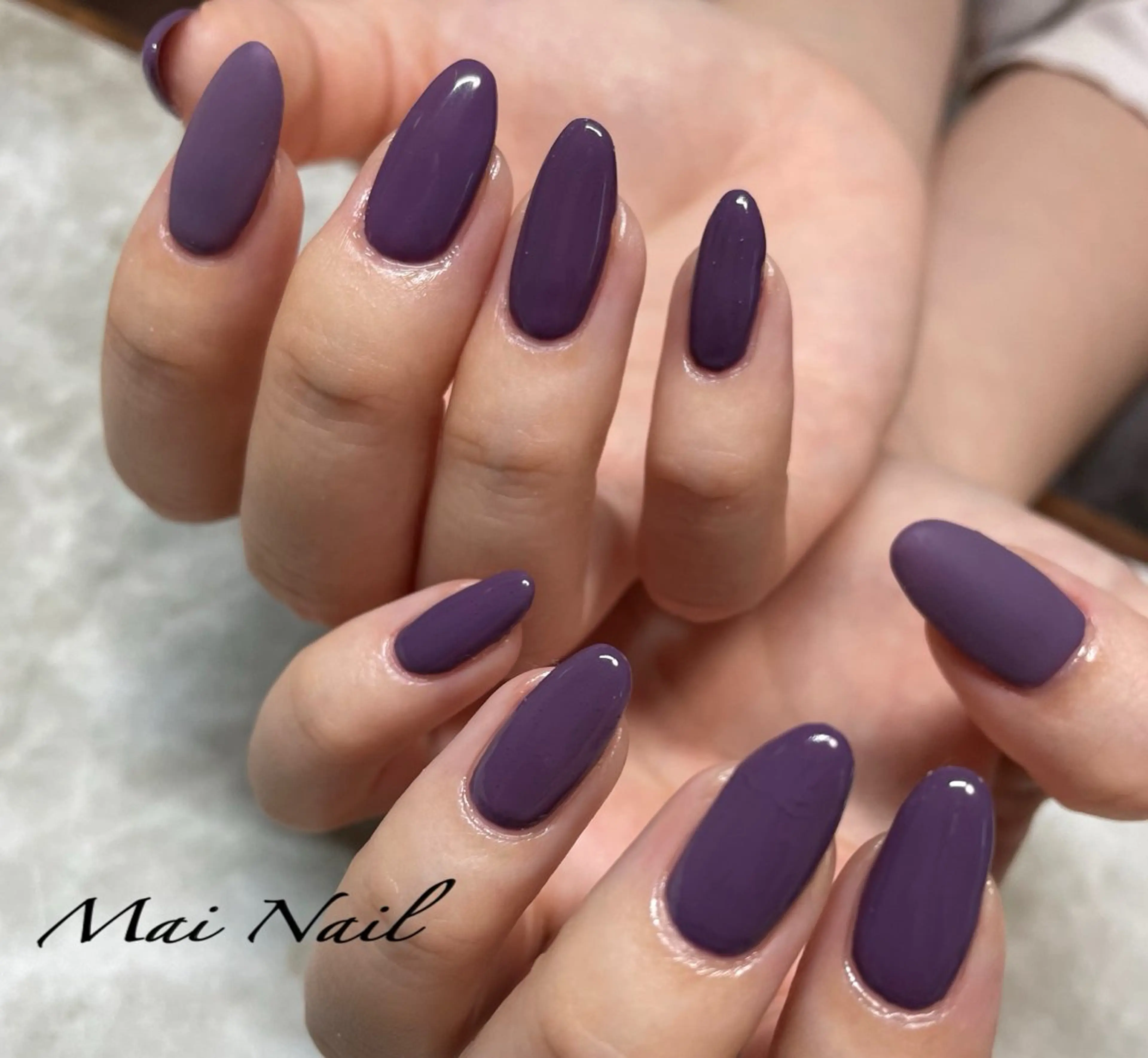 ネイル マットネイル ワンカラーネイル ハンドネイル Mai Nail 本田舞のネイルデザイン